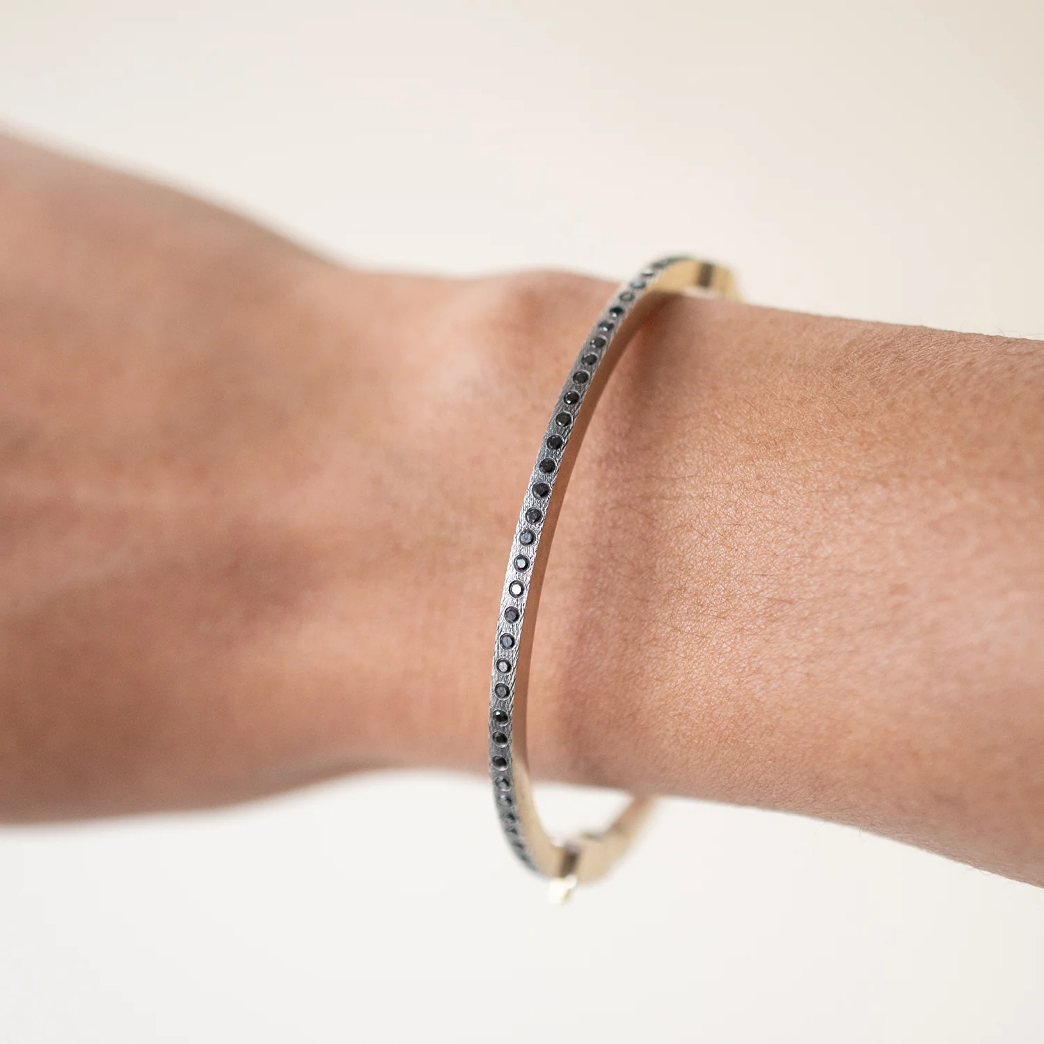 Adam Black Diamond Bangle - Image 2