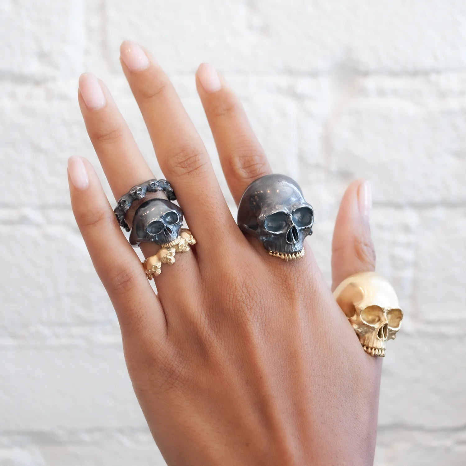 Gold Memento Mori Ring - Image 4