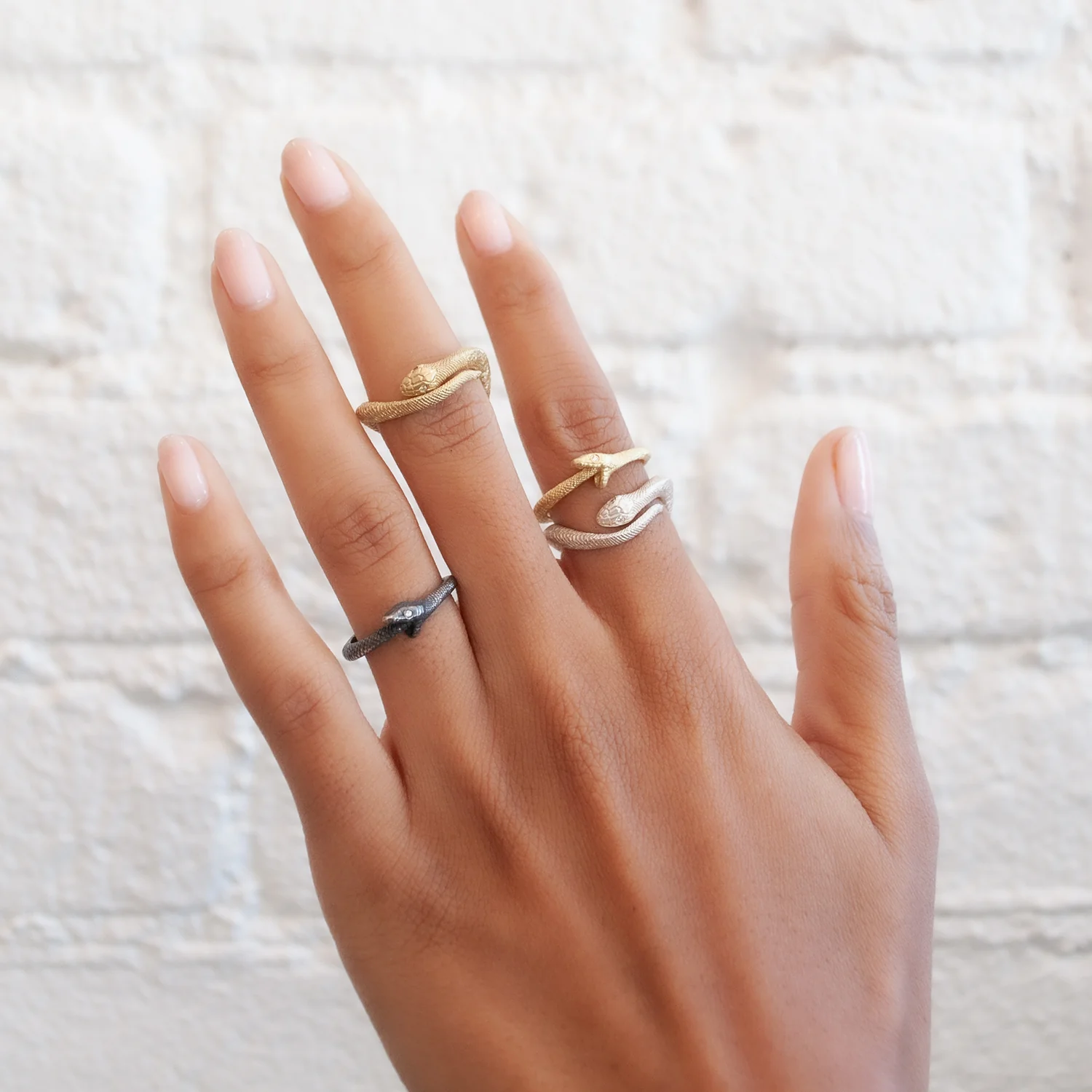 Silver Ouroboros Snake Ring - Image 4