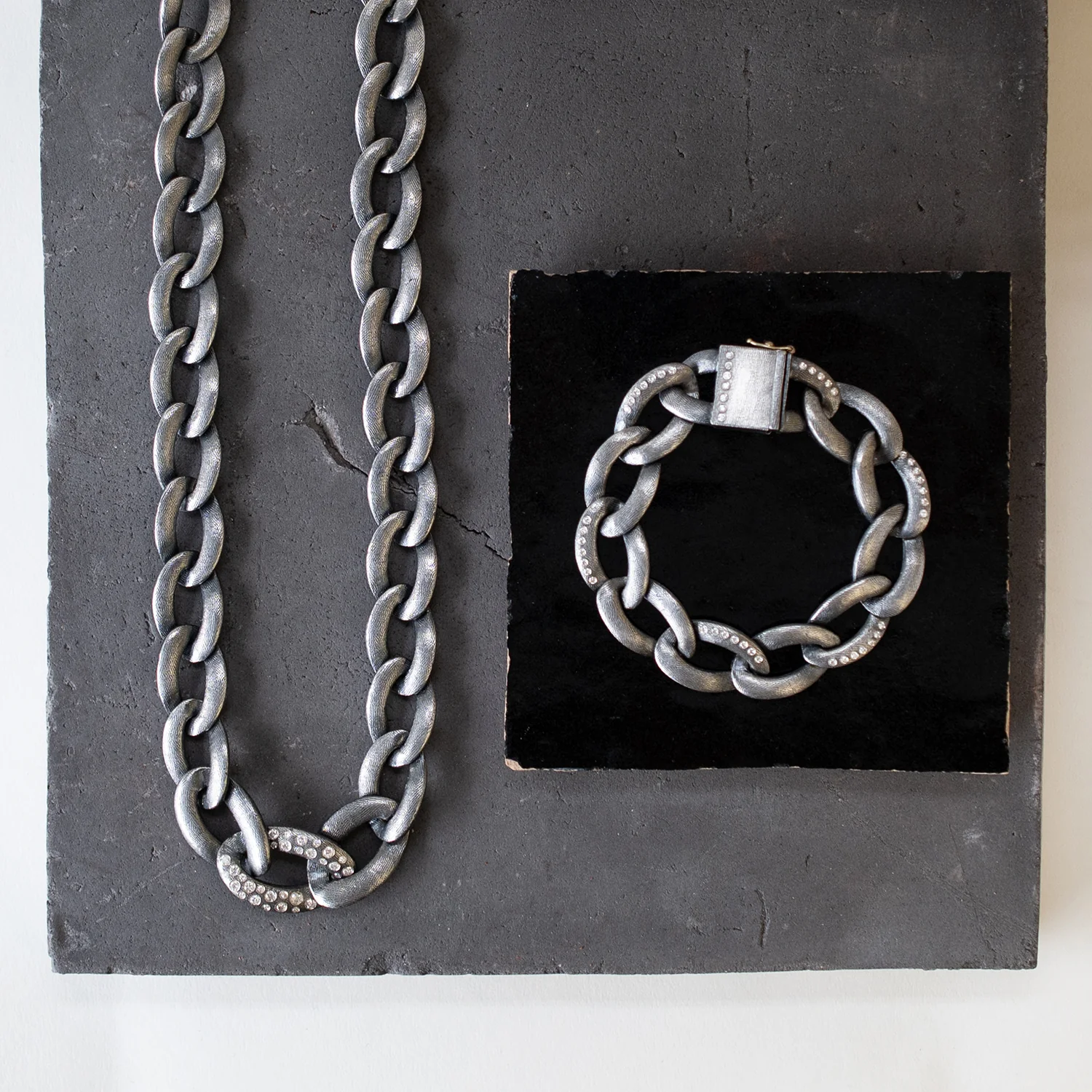 Alicia Diamond Link Necklace - Image 6