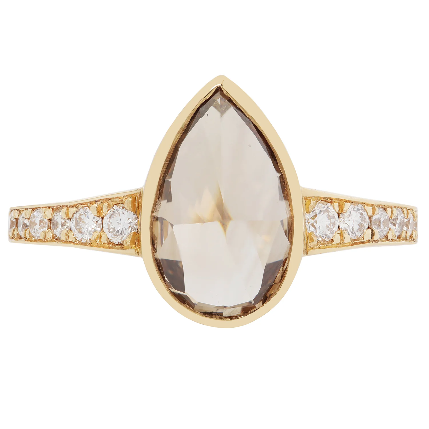 Amber Radiance Diamond Ring