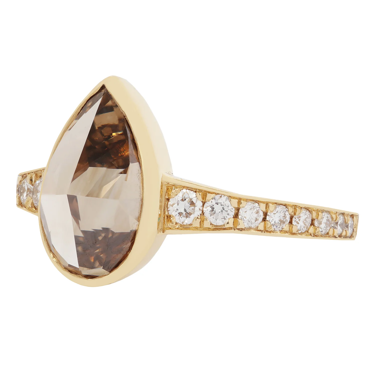 Amber Radiance Diamond Ring - Image 2