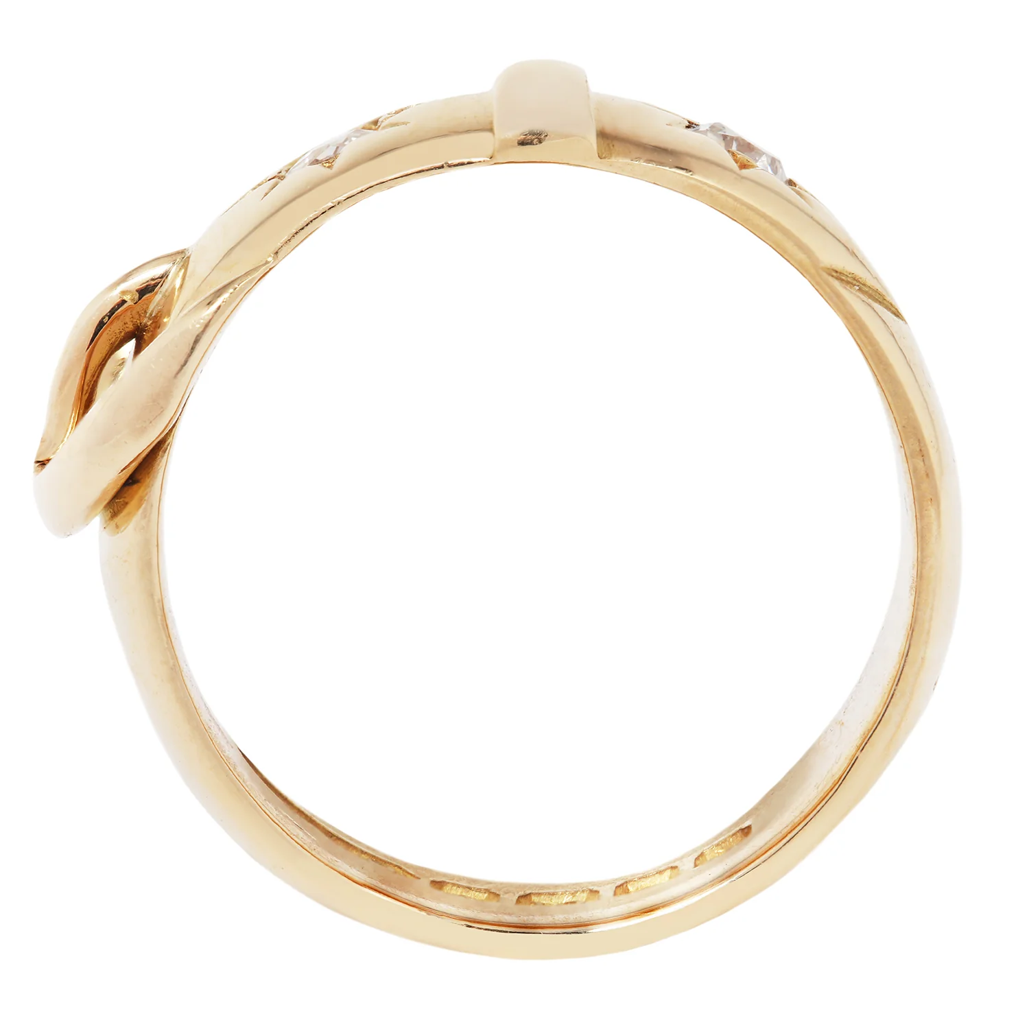 Antique English Diamond Buckle Ring - Image 4