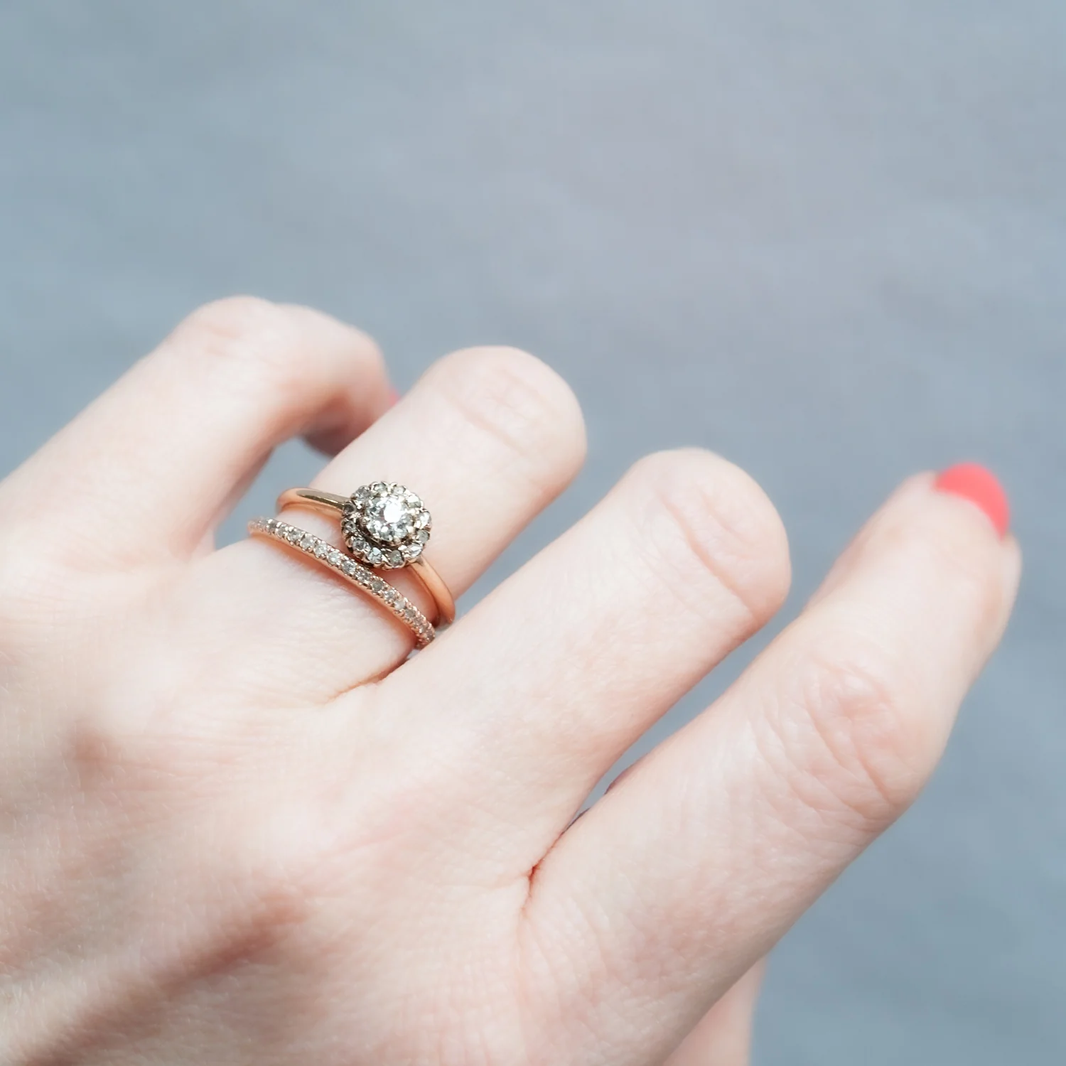 Antique Flora Cluster Ring - Image 8