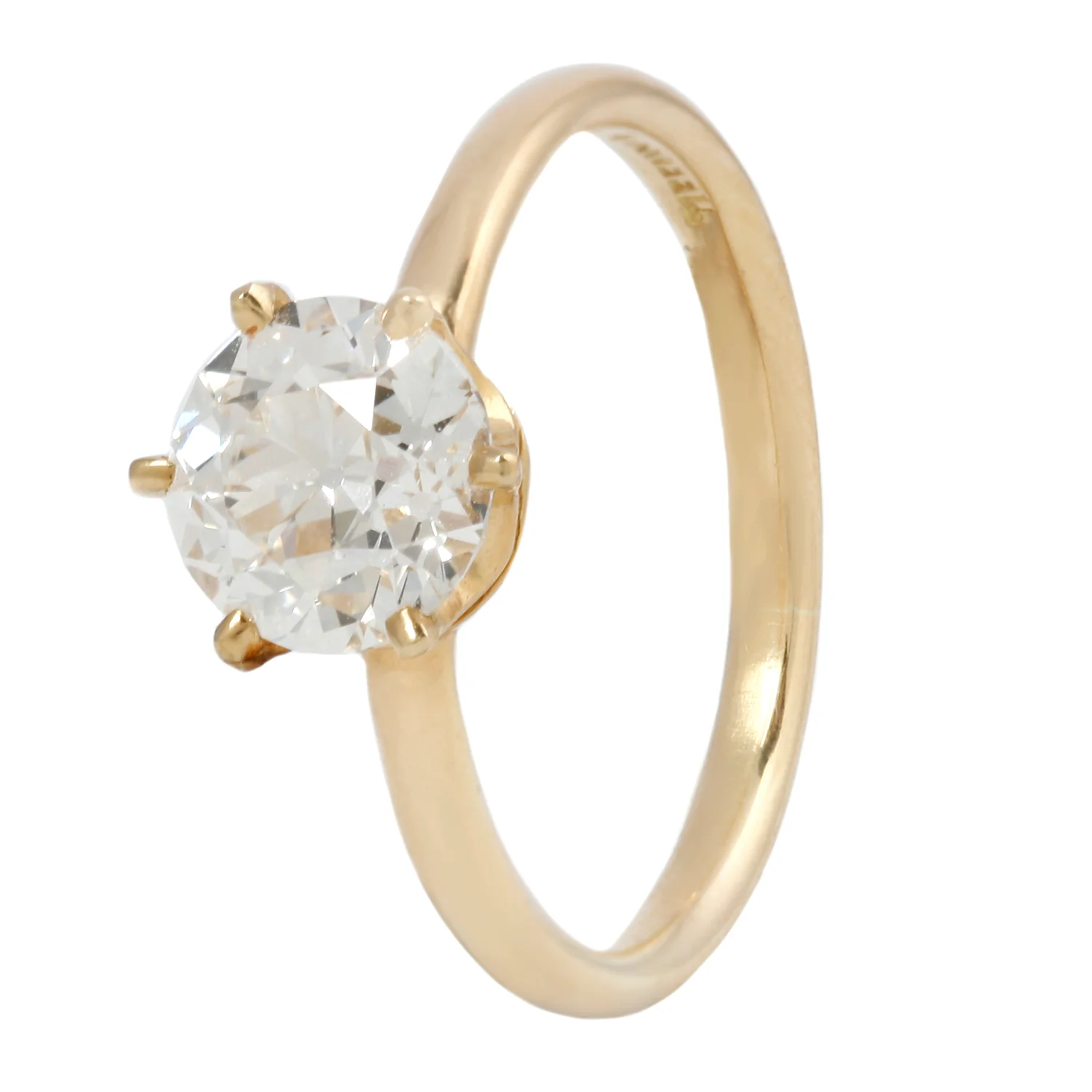 Antique Tiffany & Co Six Prong Solitaire Ring - Image 4