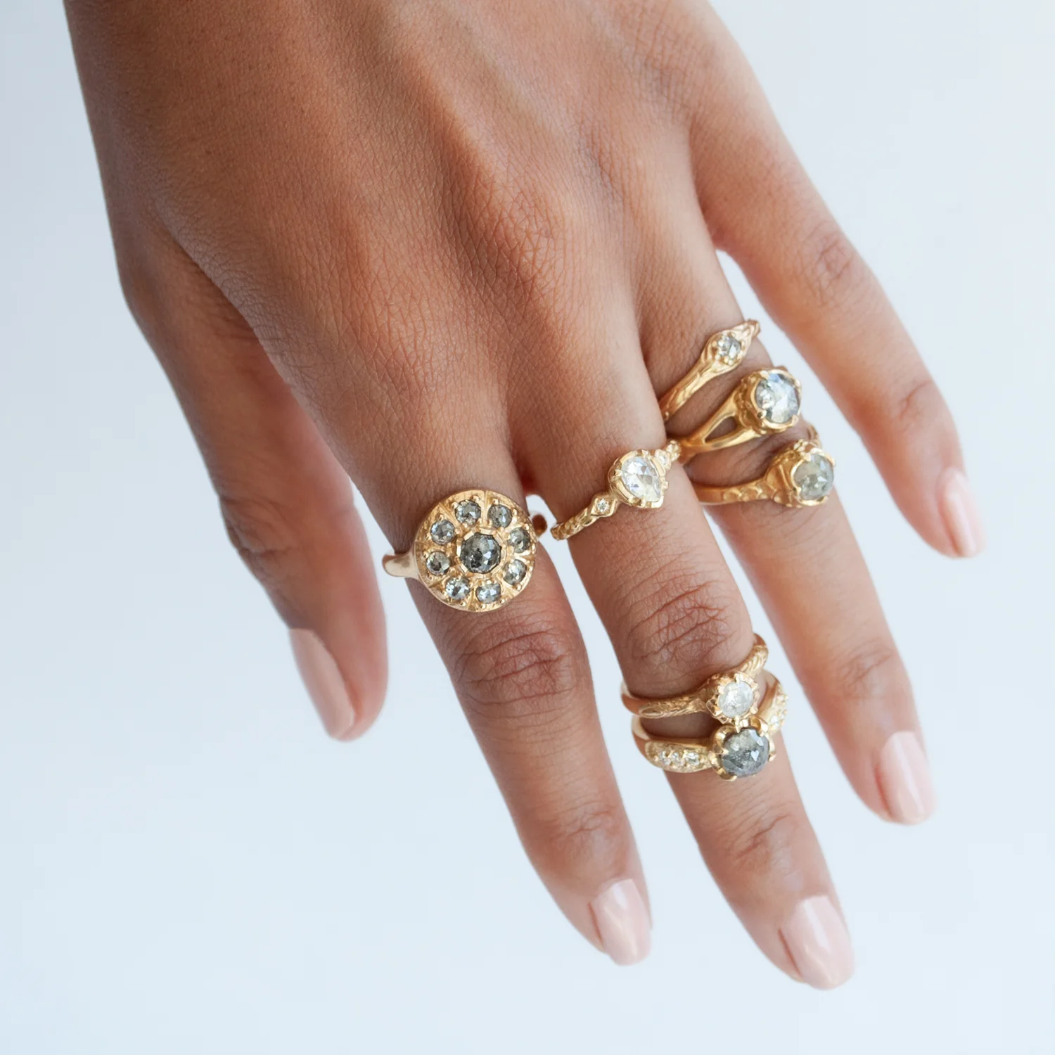 Ara Salt & Pepper Diamond Ring - Image 6