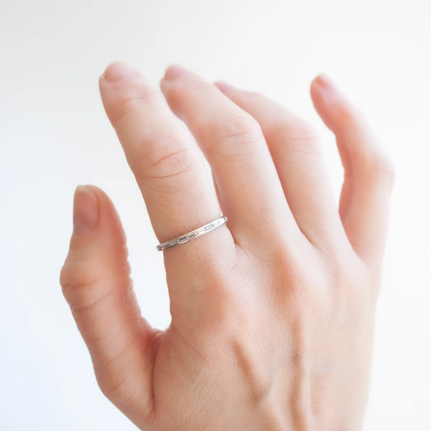 Baguette Eternity Diamond Band - Image 2