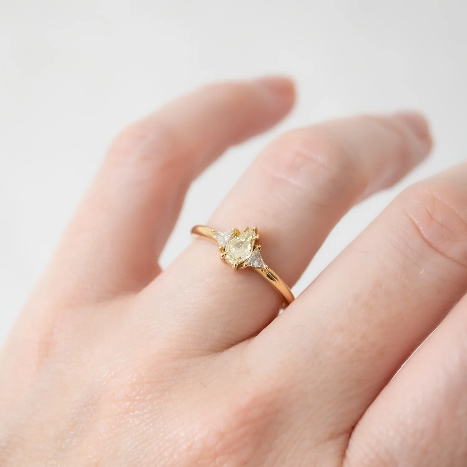 Buttercup Three Diamond Ring - Image 6