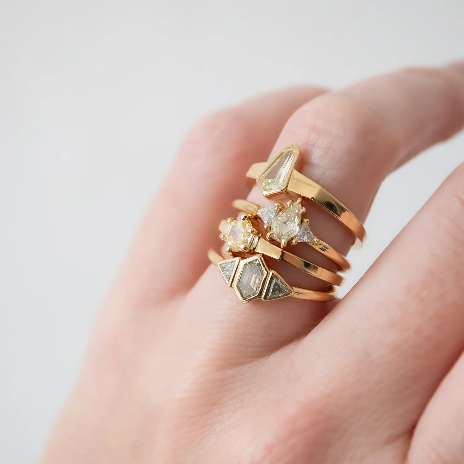 Buttercup Three Diamond Ring - Image 7