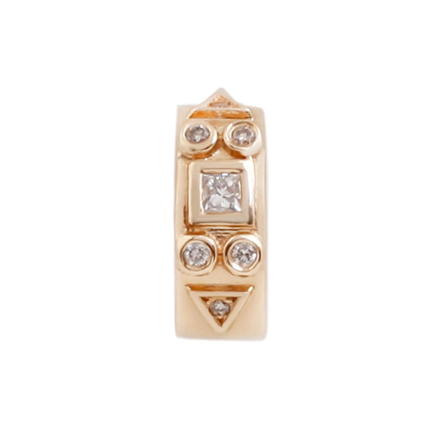 Diamond Totem Single Hoop - Image 3