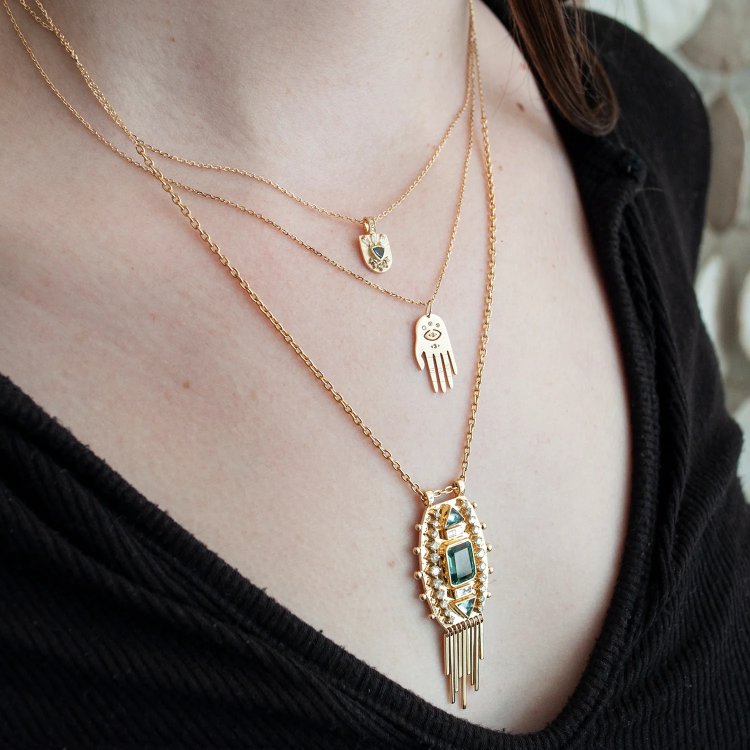 Small Dharma Hand Necklace - Image 2