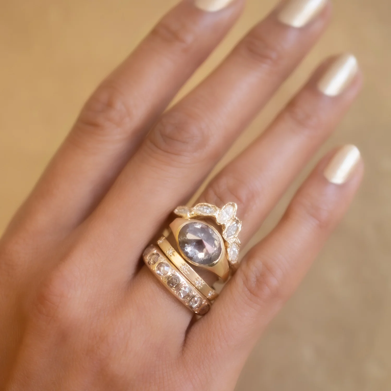 Champagne Diamond Eternity Band - Image 7