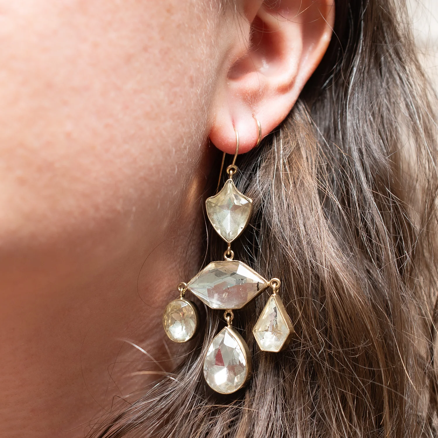 Chandelier Balance Drop Earrings - Image 2