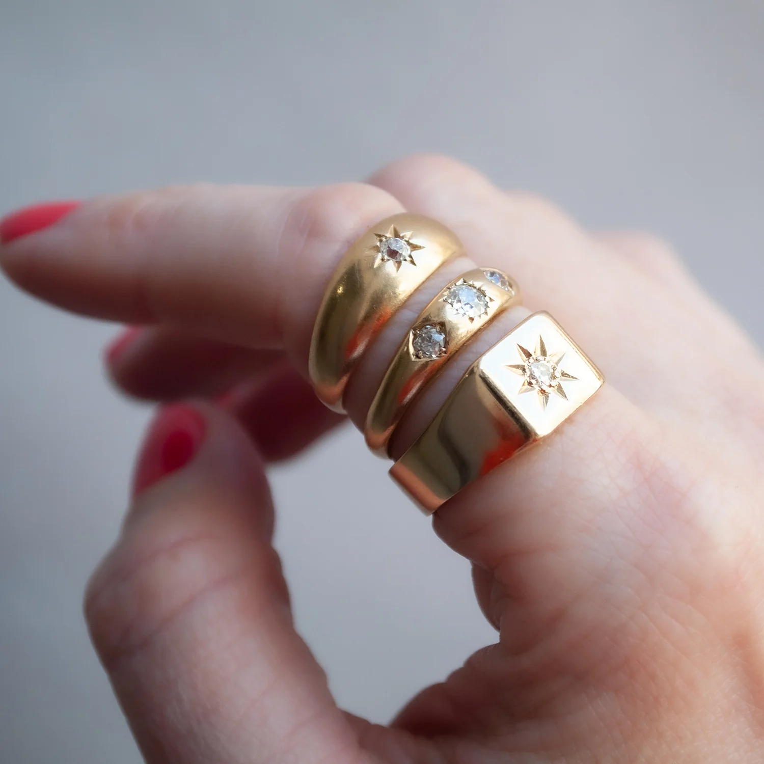 Cheshire Diamond Star Ring - Image 7