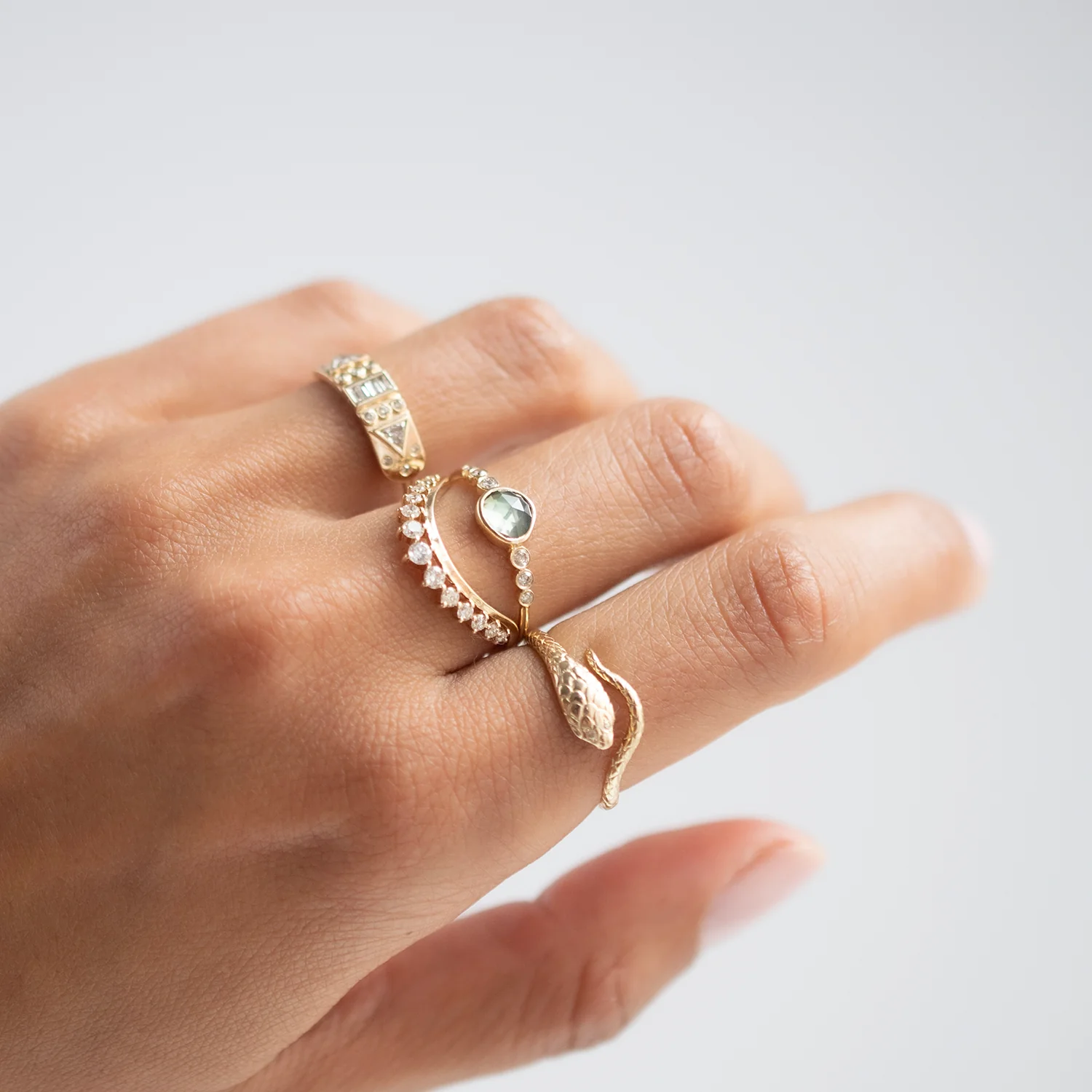 Cobra and Diamonds Ring - Image 3