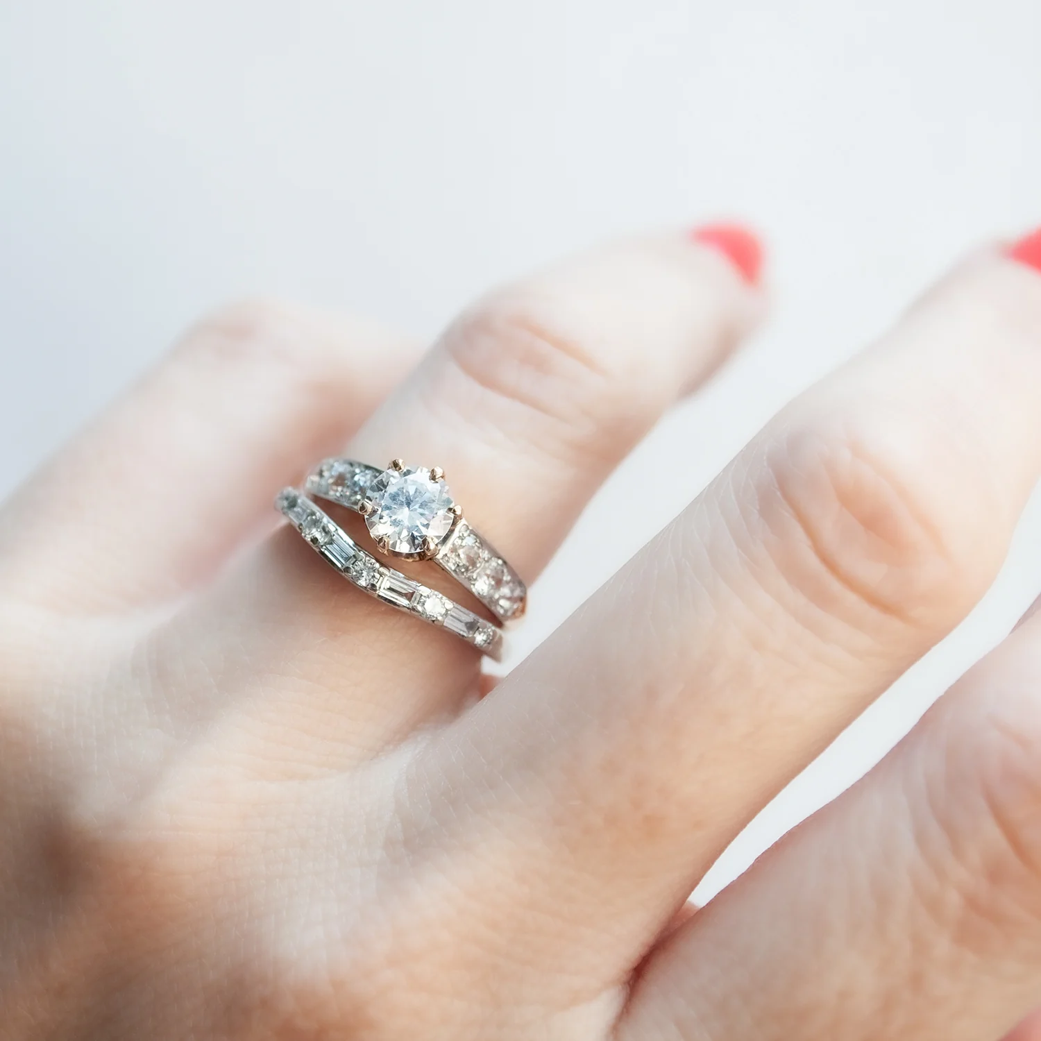 Cora Diamond Edwardian Ring - Image 7
