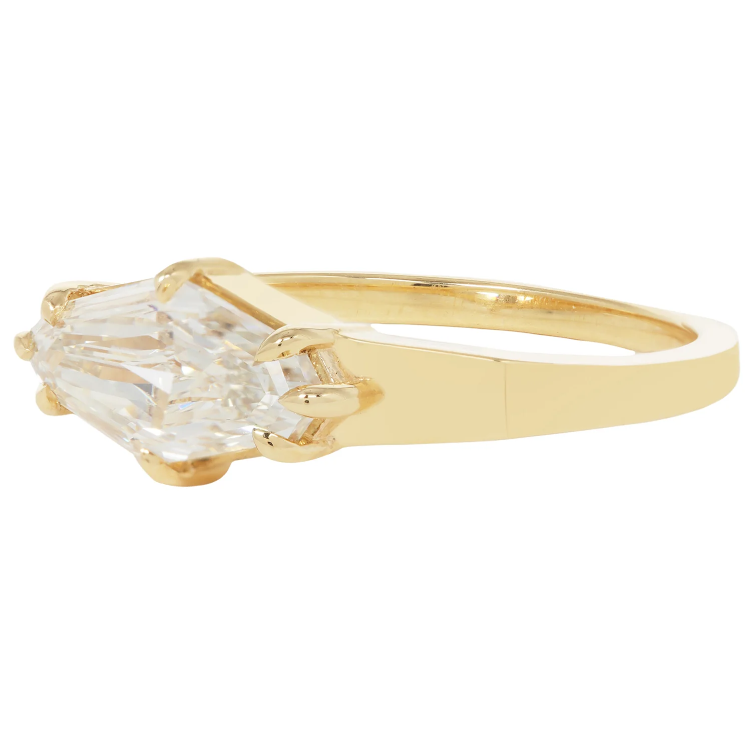 Crystalline Step Cut Diamond Ring - Image 3