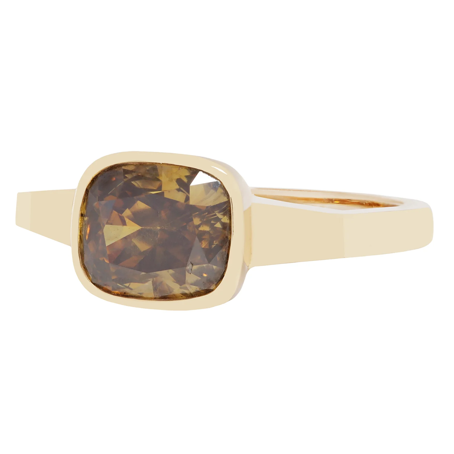 Fancy Dark Brown Diamond Mojave Ring - Image 2
