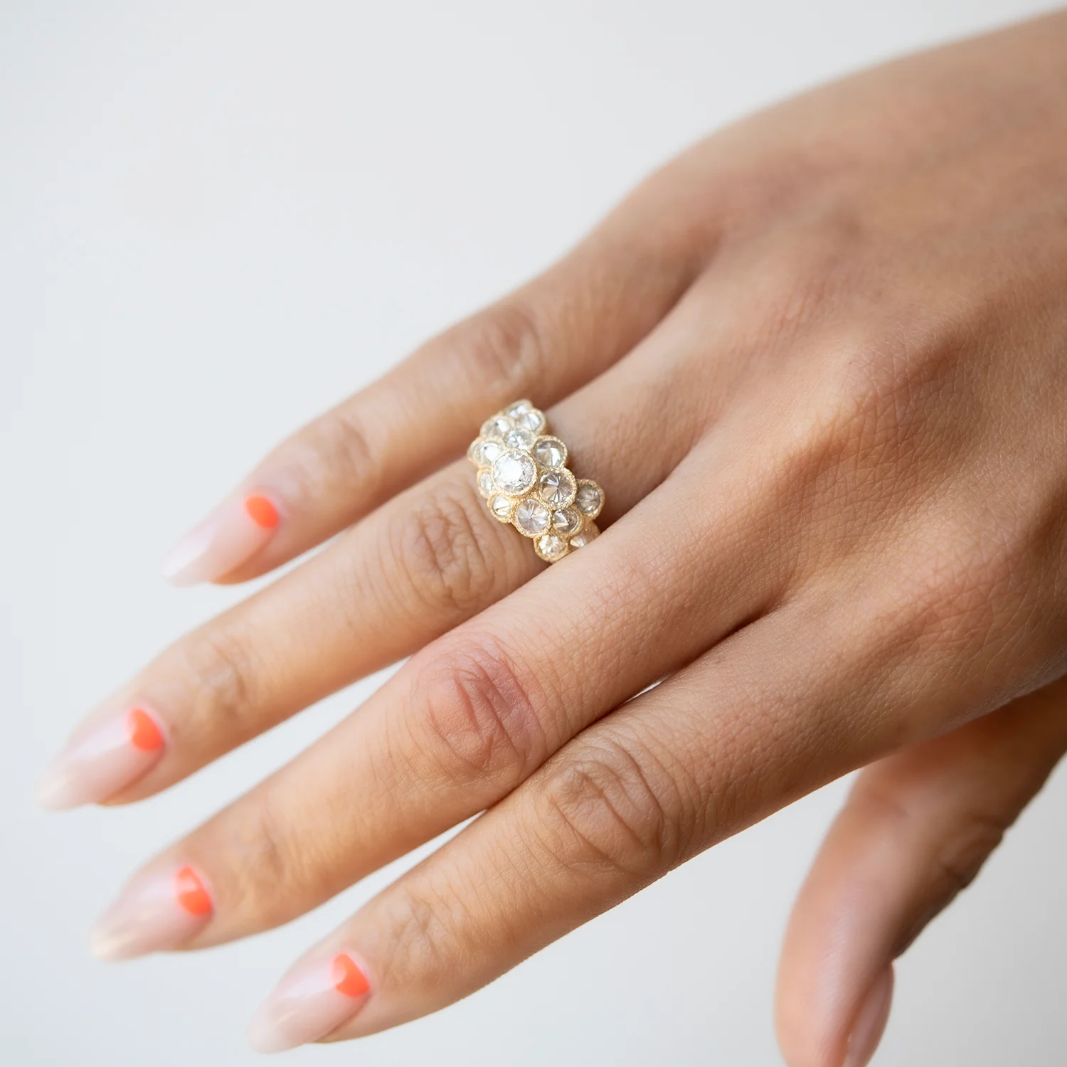 Diamond Bloom Cluster Ring - Image 6