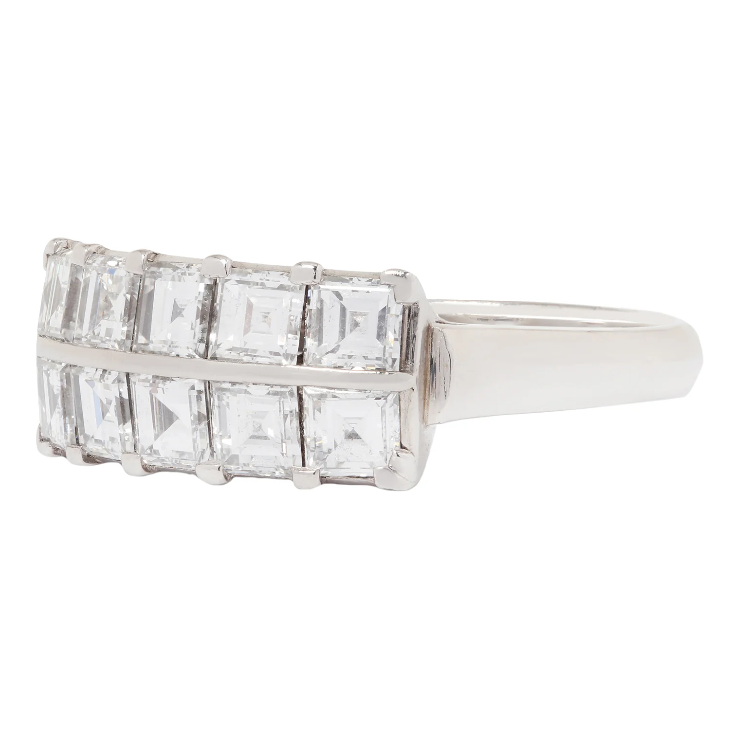 Double Row Diamond Deco Ring - Image 3