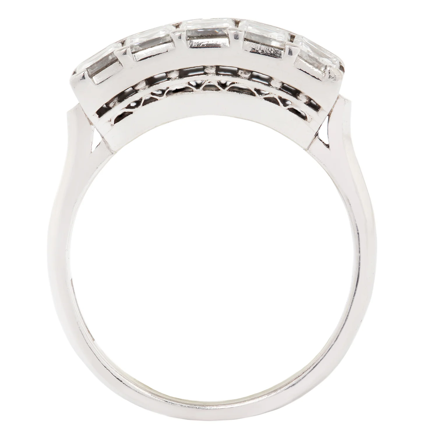 Double Row Diamond Deco Ring - Image 4