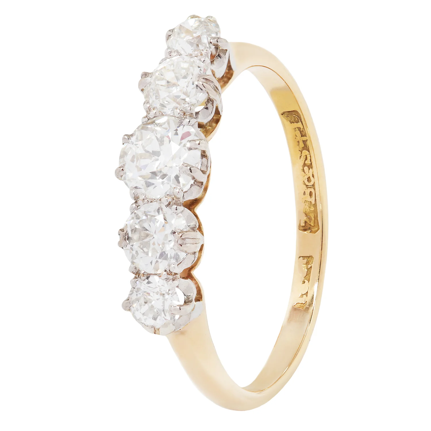 Edwardian Crown Diamond Ring - Image 5