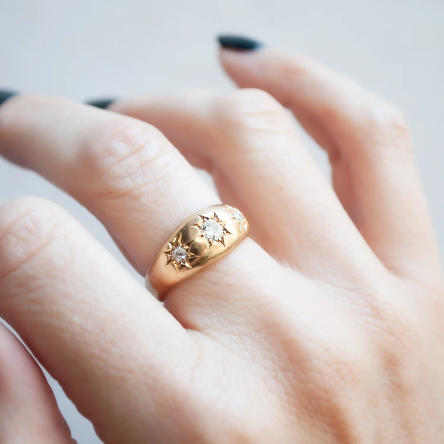 Edwardian Diamond Star Ring - Image 2