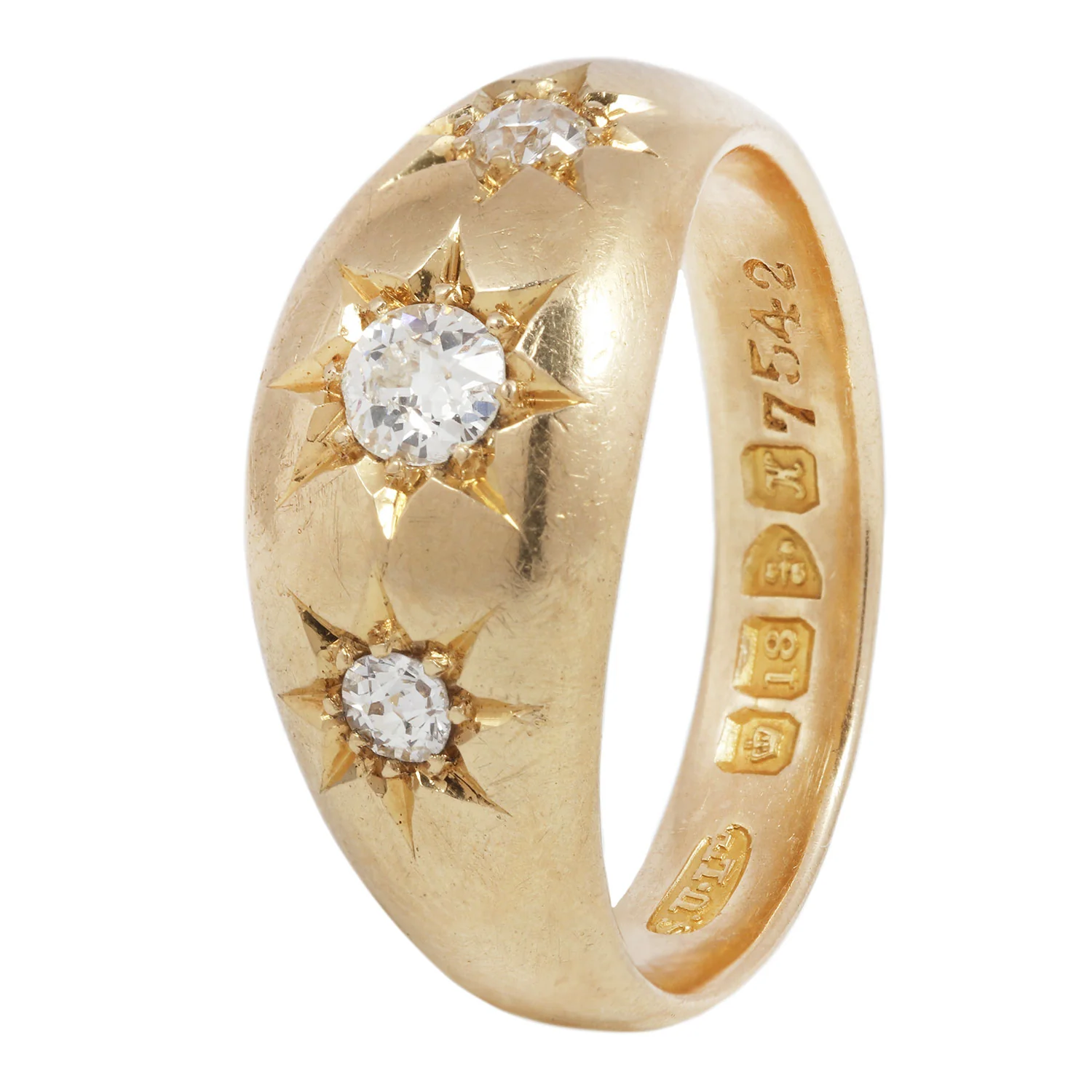 Edwardian Diamond Star Ring - Image 5