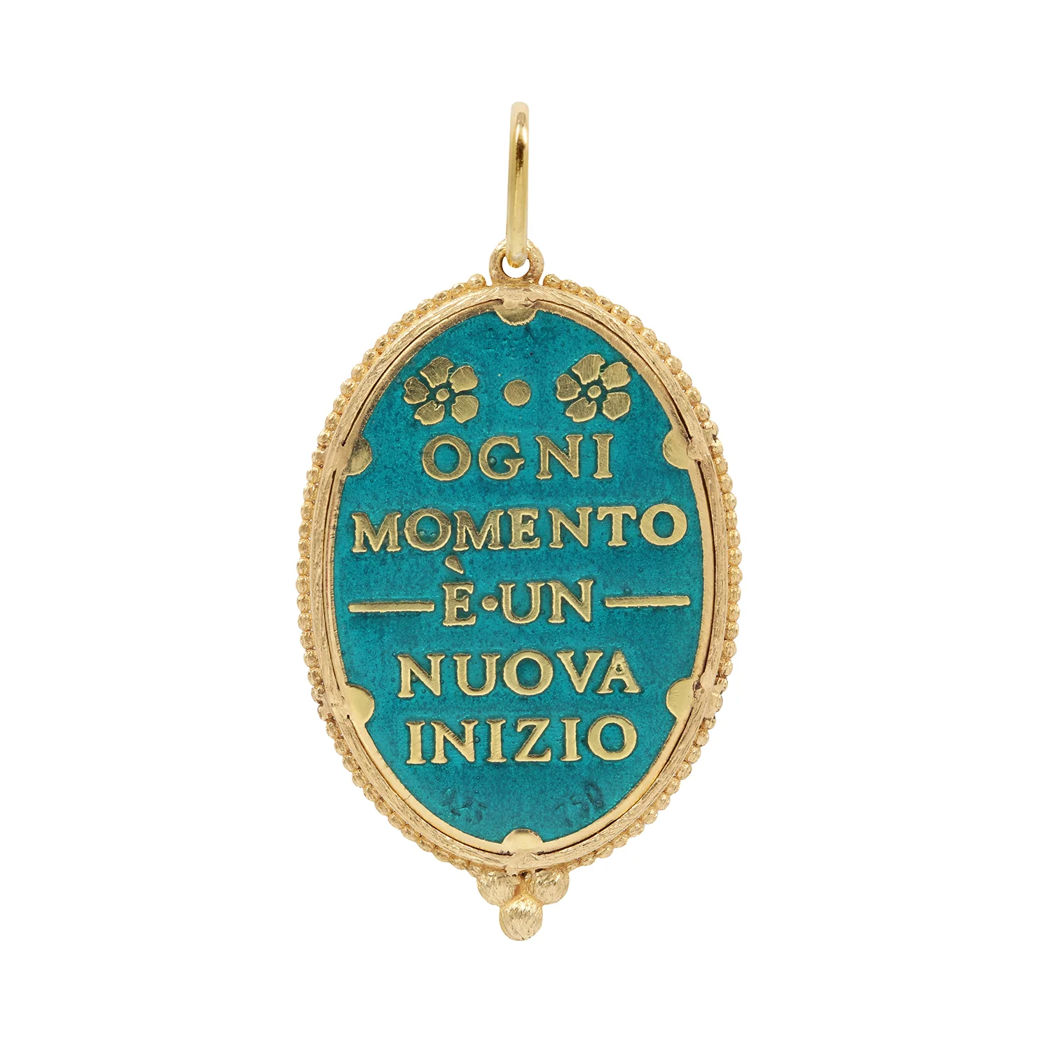 Enamel Peacock & Diamond Charm - Image 5
