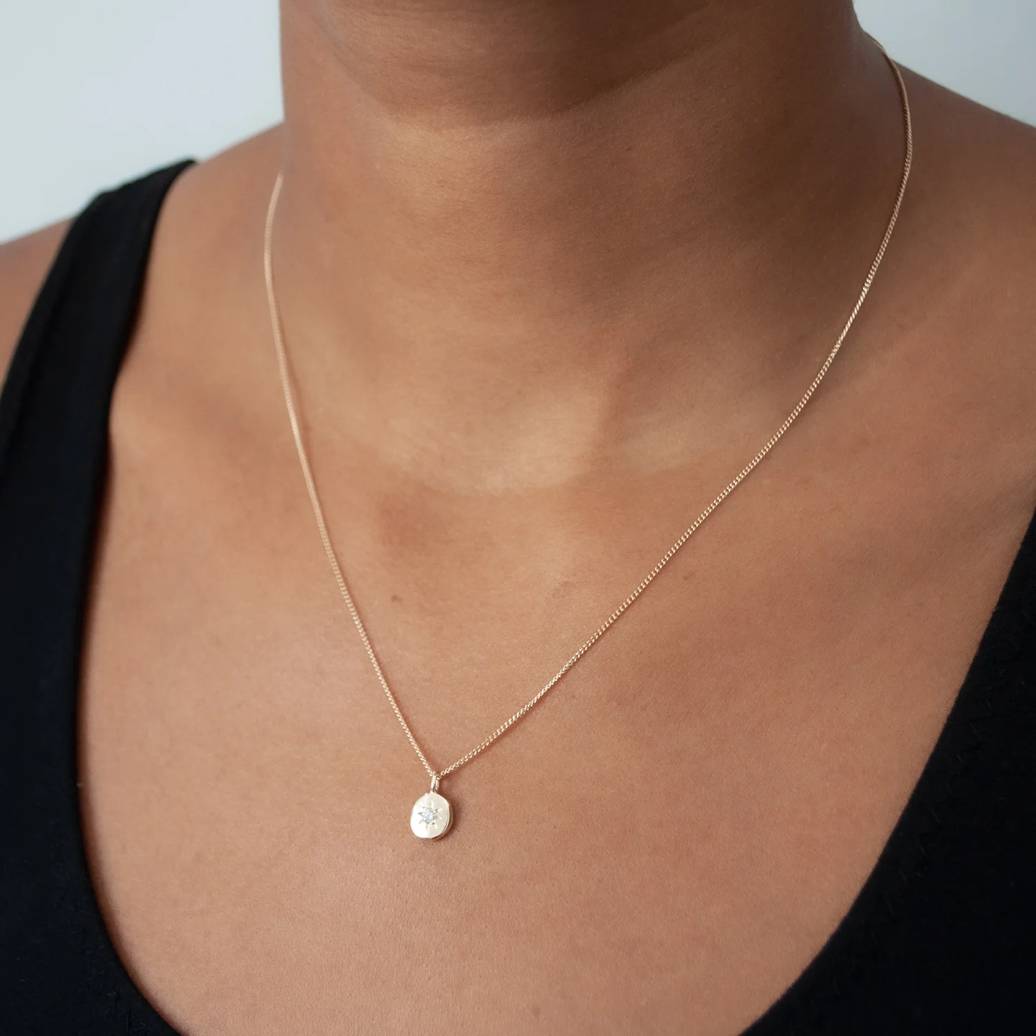 Estrella Diamond Star Necklace - Image 2