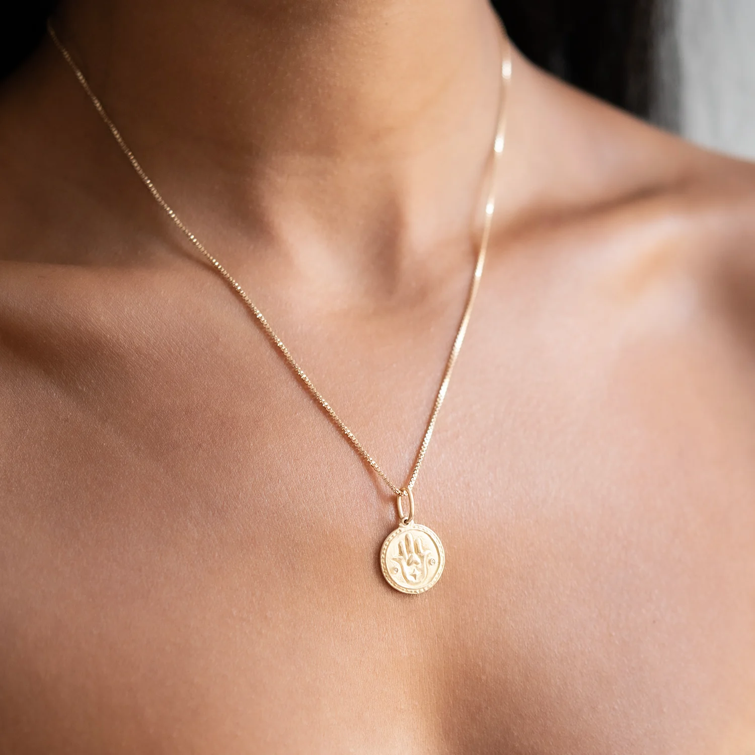Evil Eye & Hamsa Gold Charm - Image 2