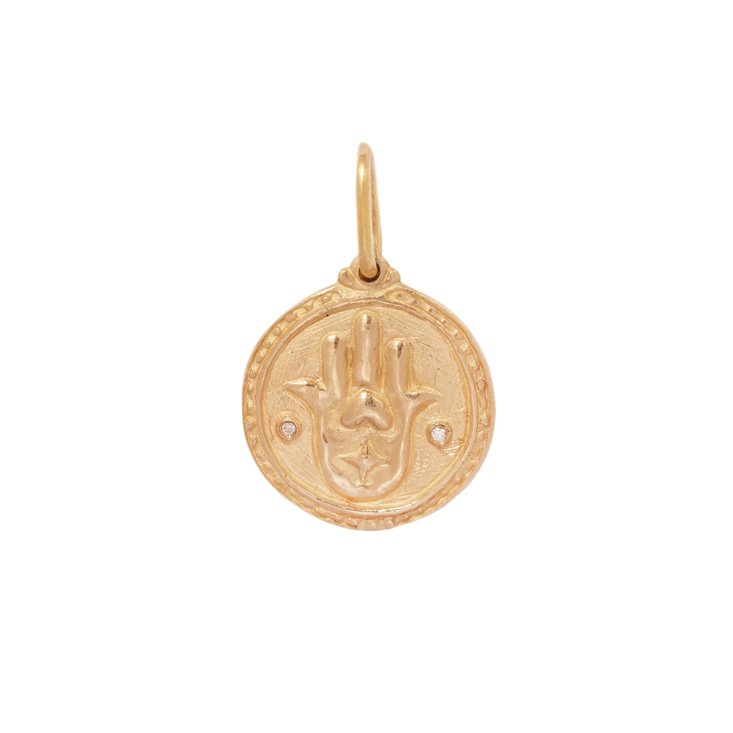 Evil Eye & Hamsa Gold Charm - Image 3