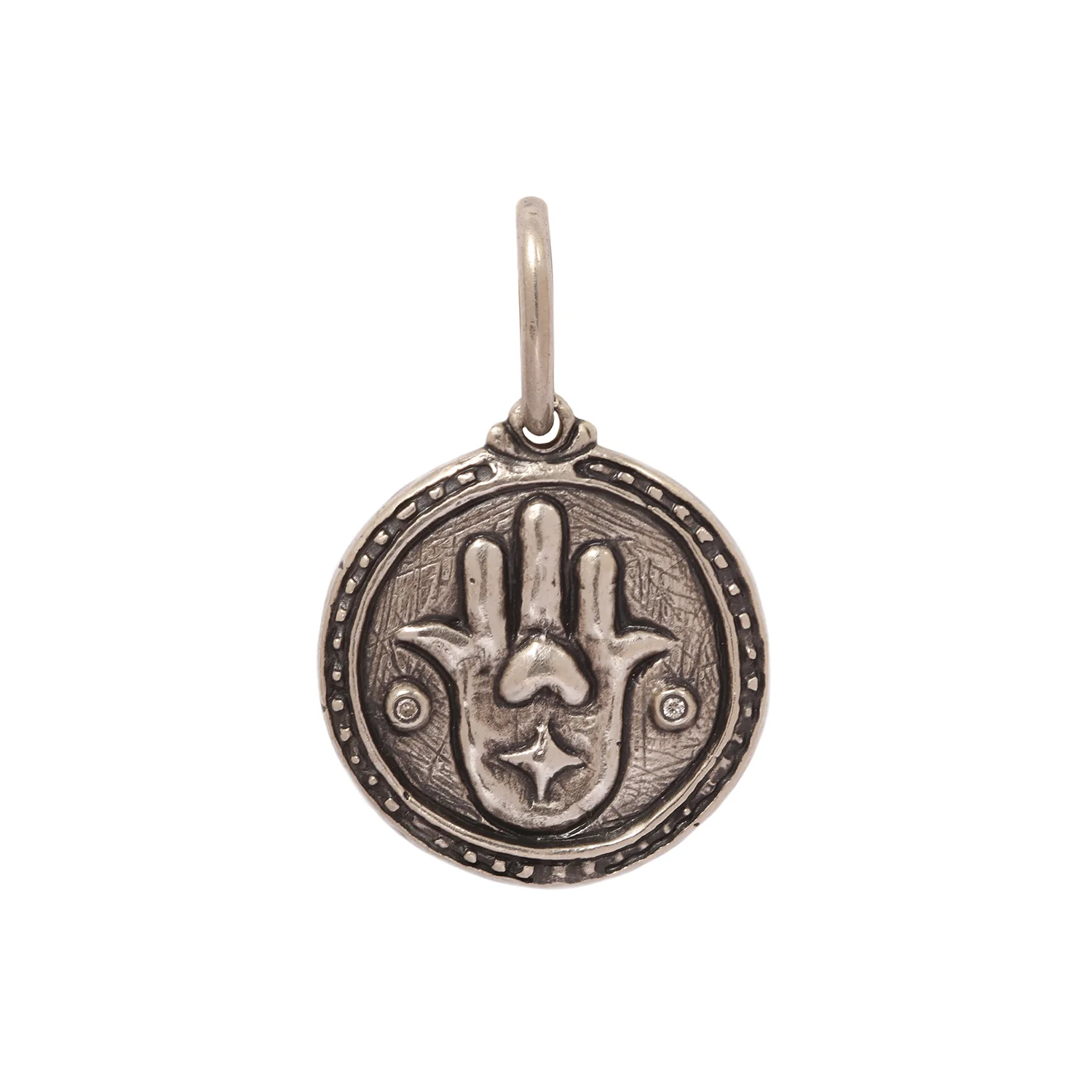 Evil Eye & Hamsa Silver Charm - Image 3