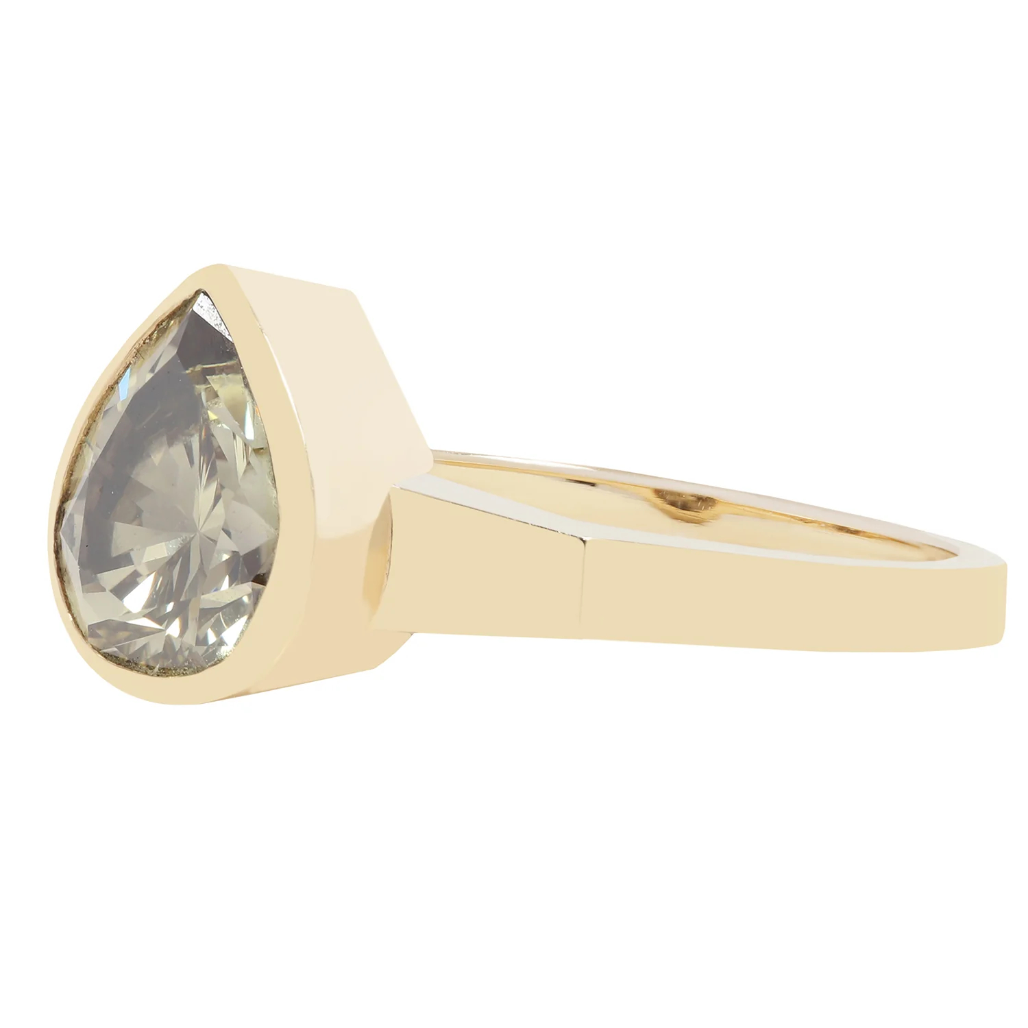 Fancy Green Diamond Mojave Ring - Image 2
