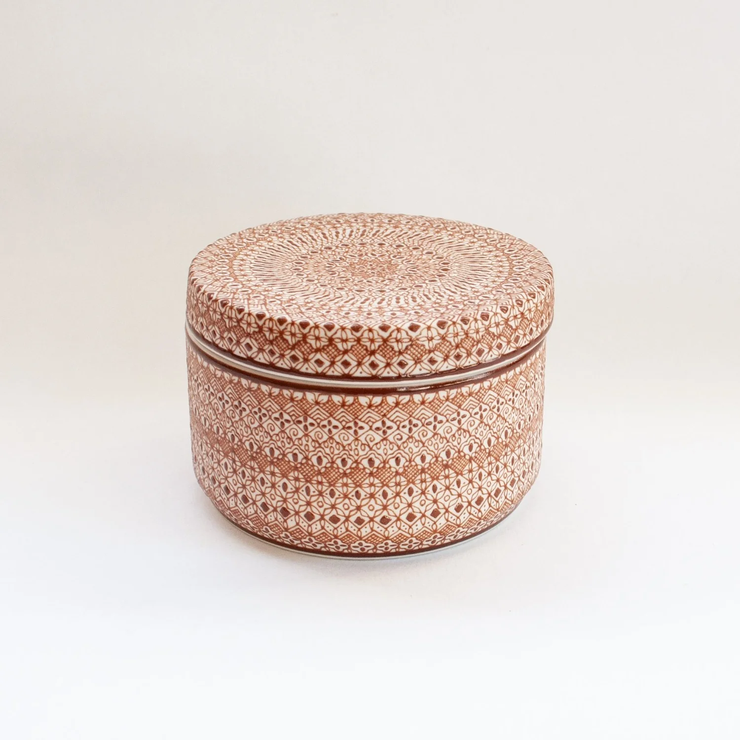 Flat Lidded Jar