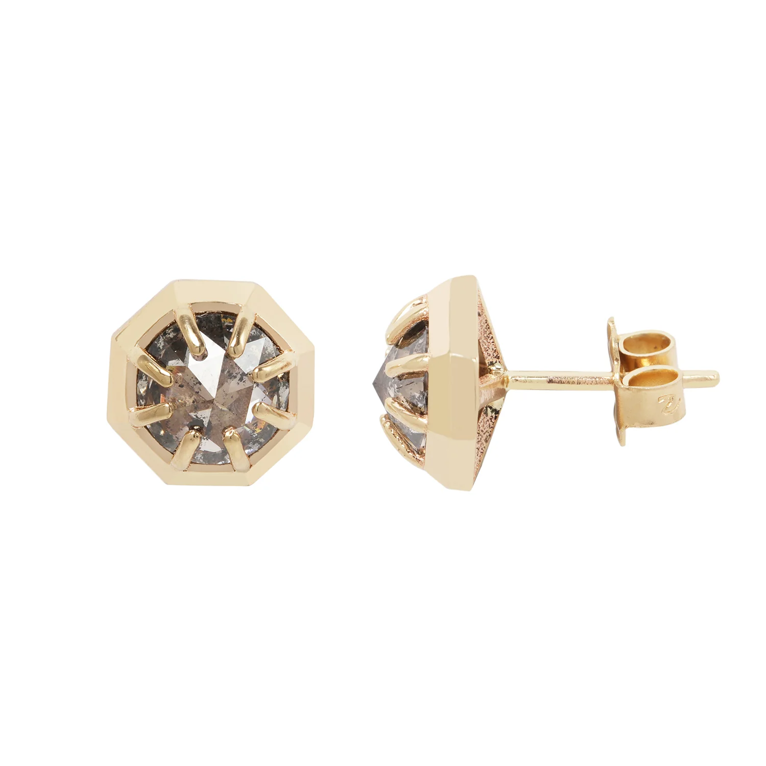 Galaxy Diamond Octagon Studs - Image 3