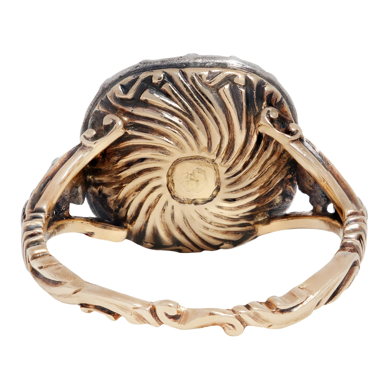 Georgian Italian Diamond Cluster Ring - Image 4