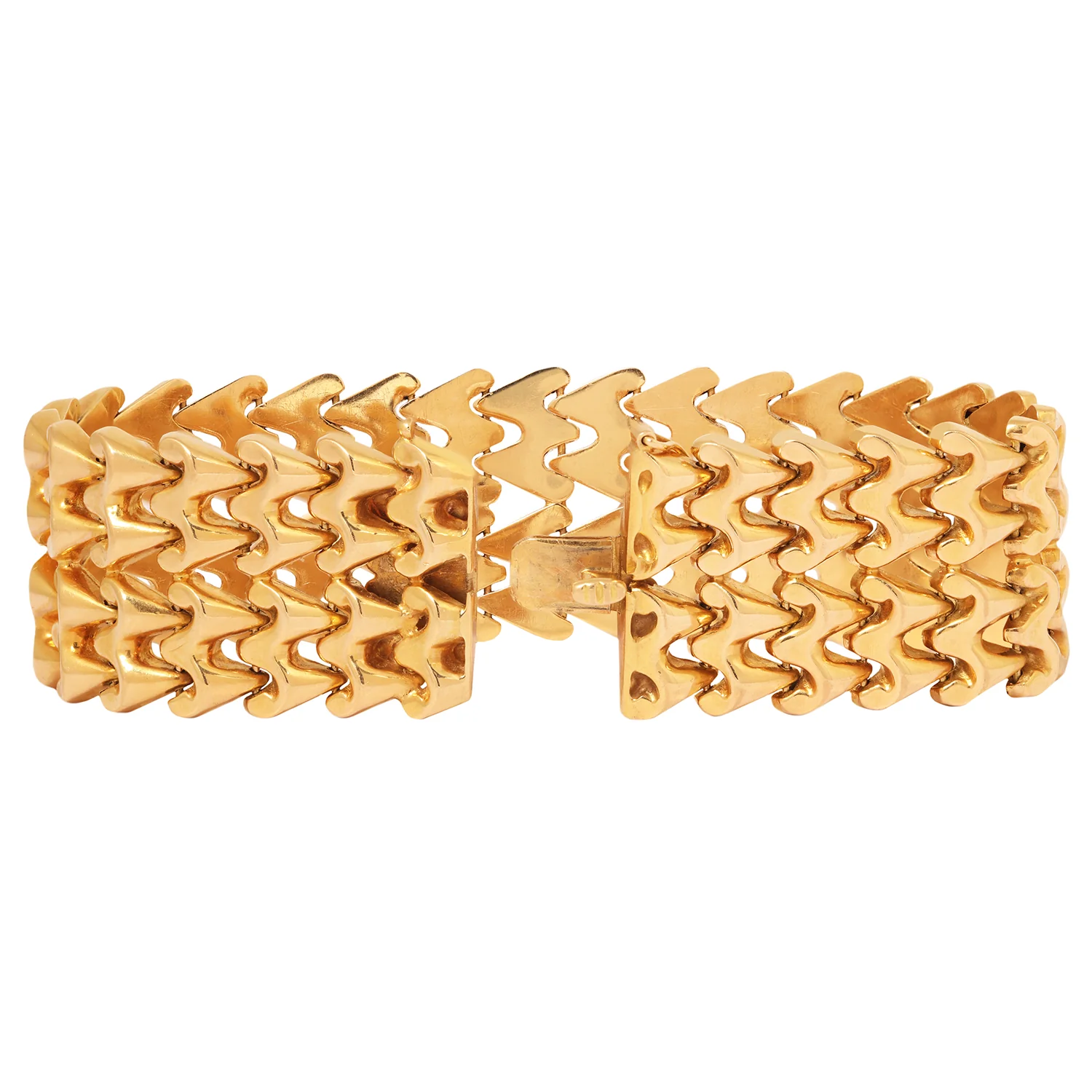 Gilded Lattice Link Bracelet - Image 3