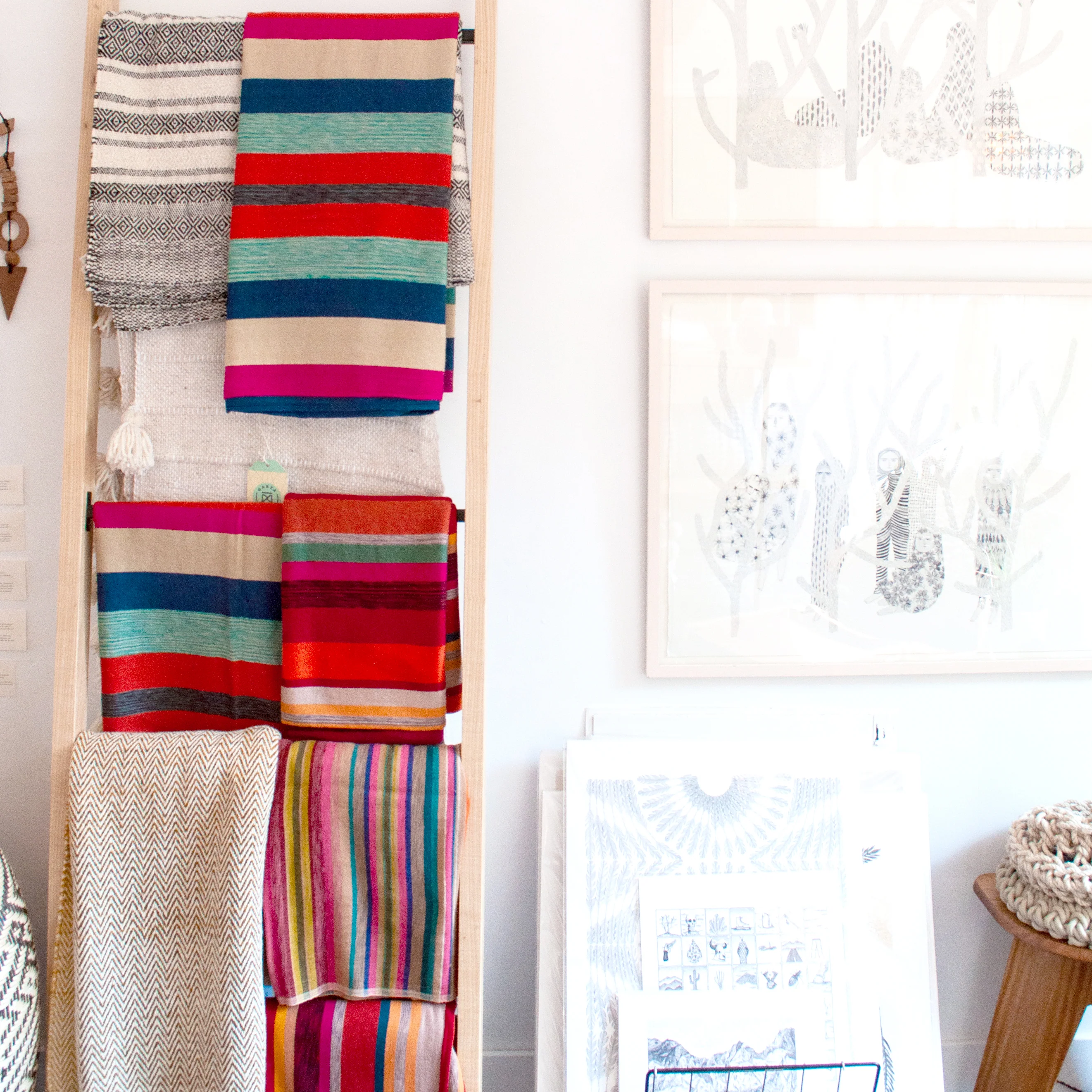 Orange Stripe Desert Blanket - Image 3