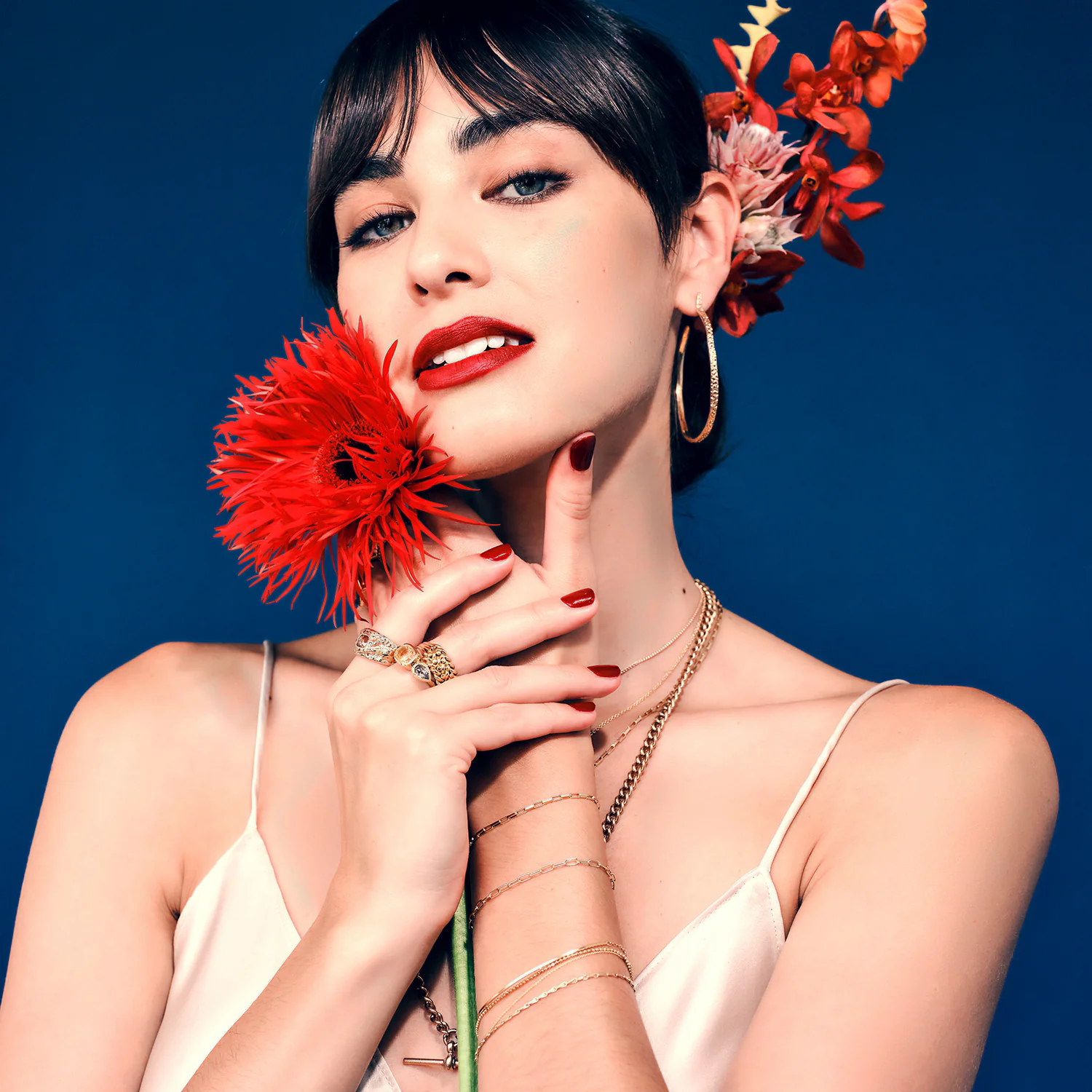 Gold Stingray Hoops - Image 3