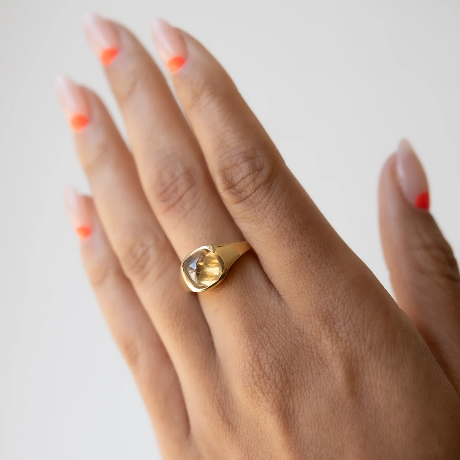 Golden Canyon Diamond Signet Ring - Image 2