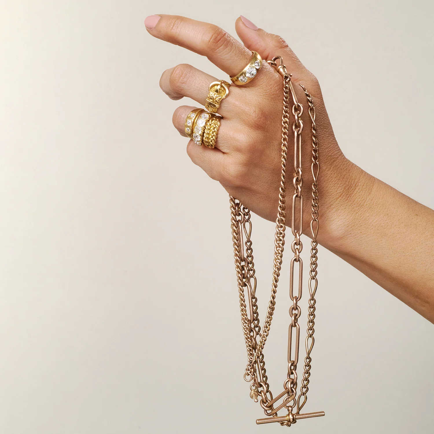 Edwardian Gold Albert Chain - Image 7