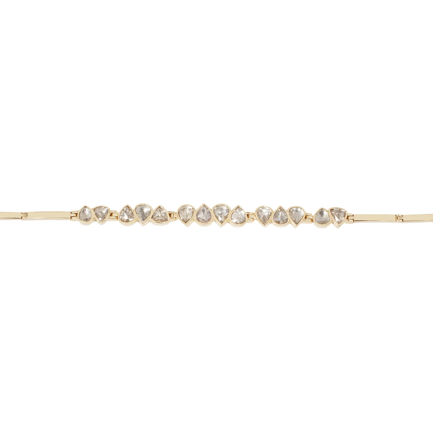 Gray Diamond Articulated Bracelet