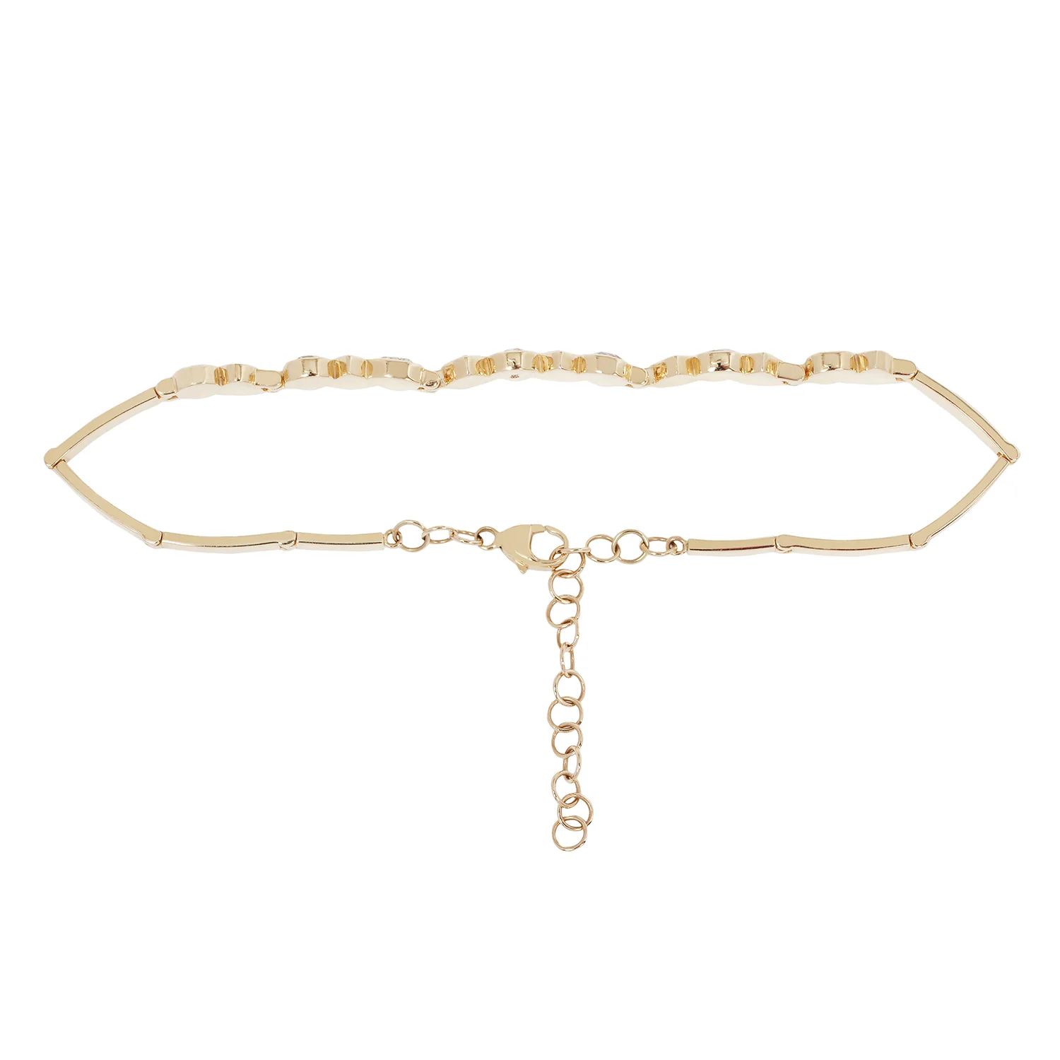 Gray Diamond Articulated Bracelet - Image 3