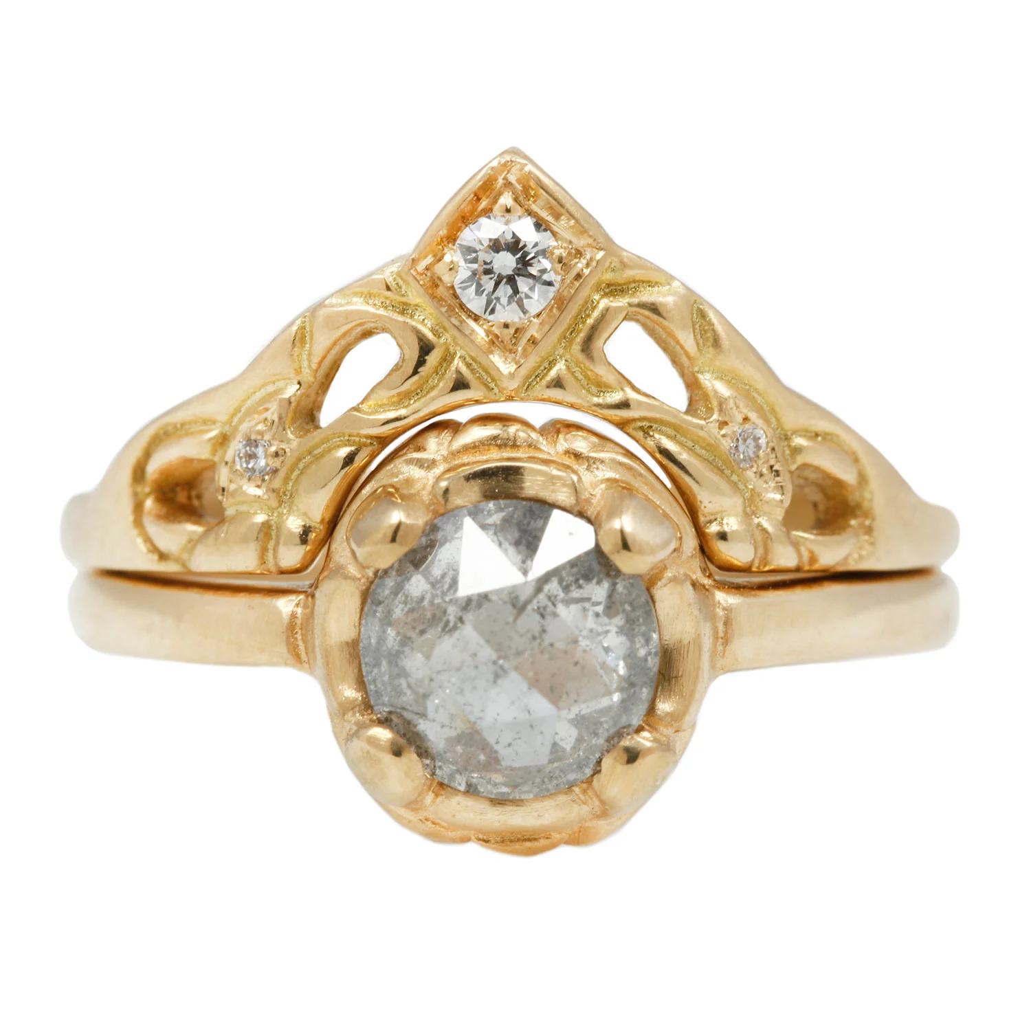 Gray Diamond Josephine Ring - Image 4