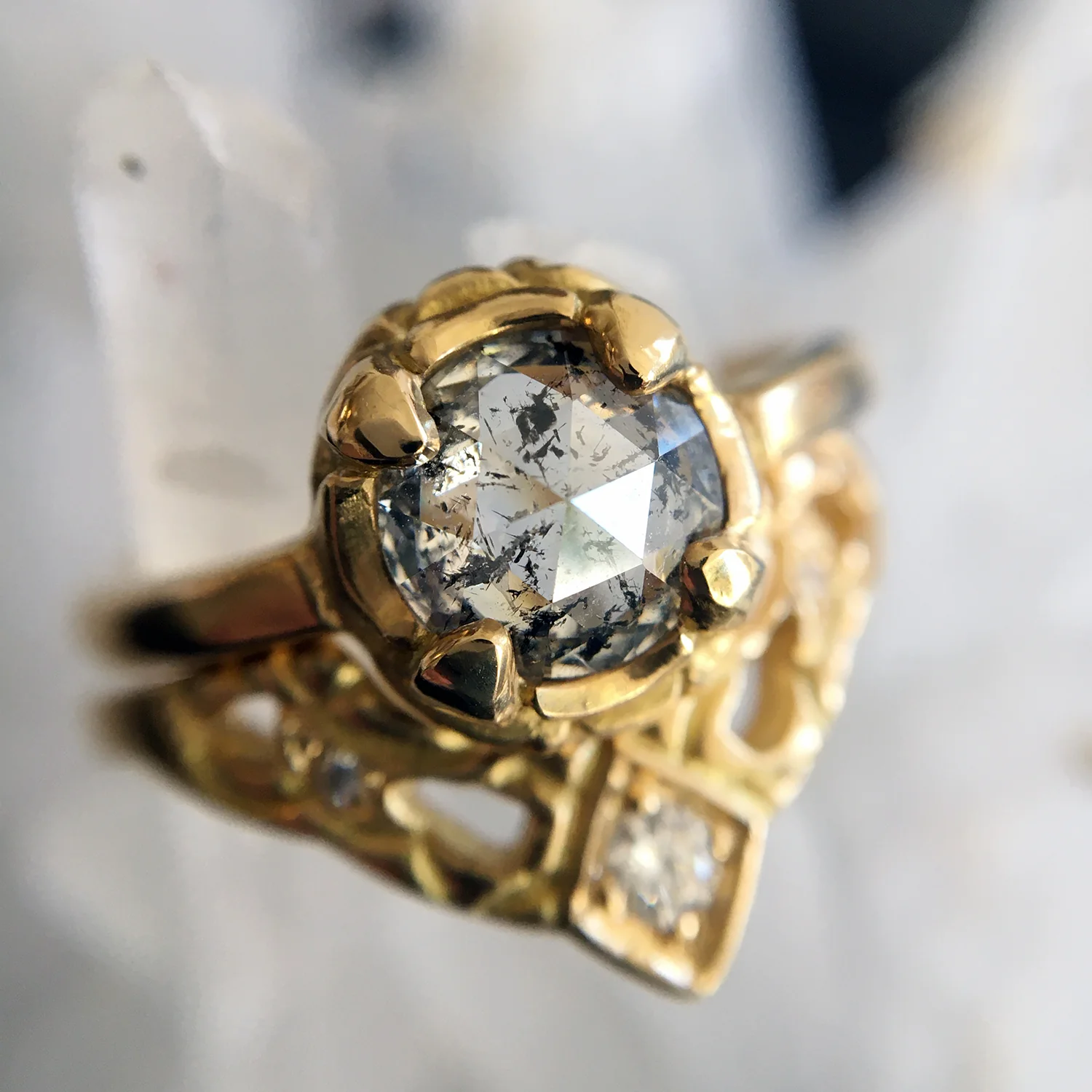Gray Diamond Josephine Ring - Image 8