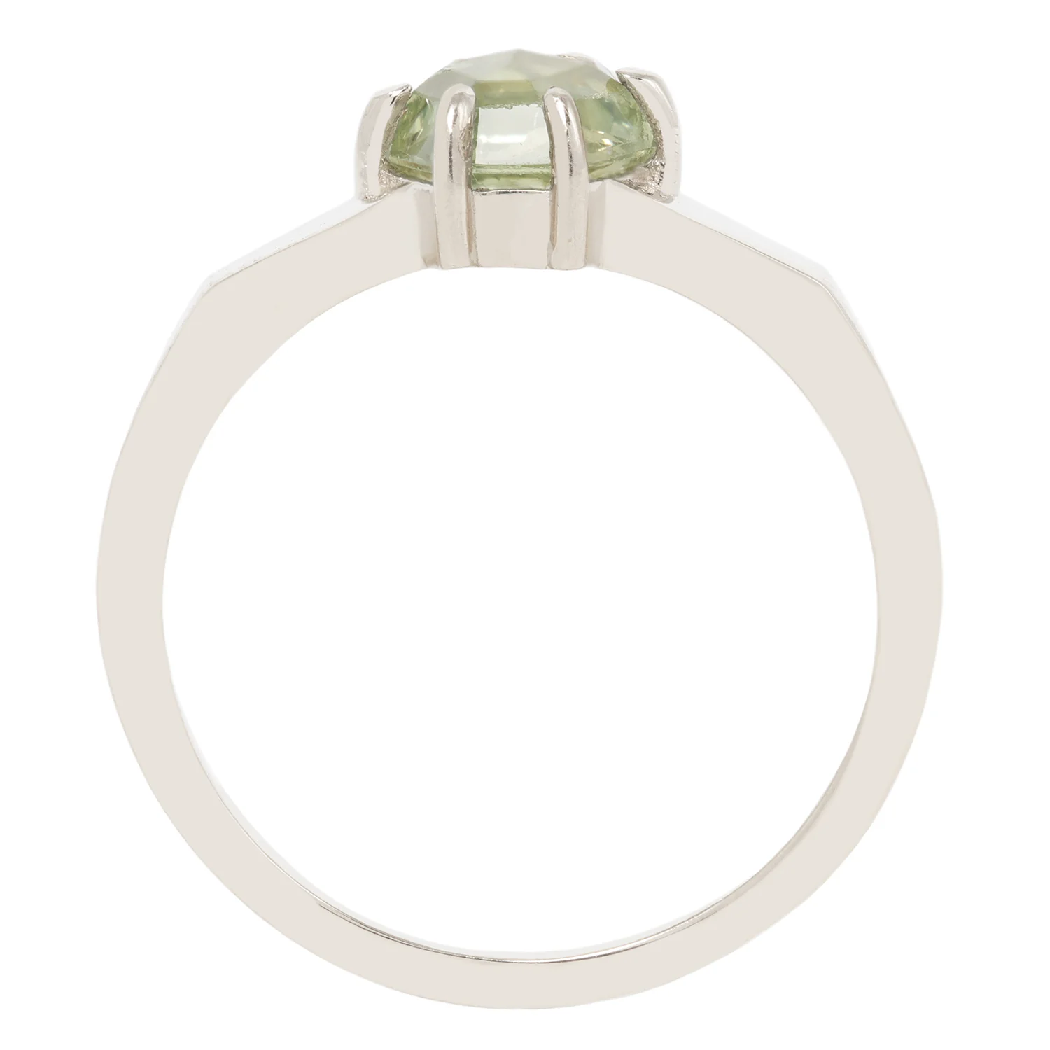 Green Hexagon Sapphire Ring - Image 5