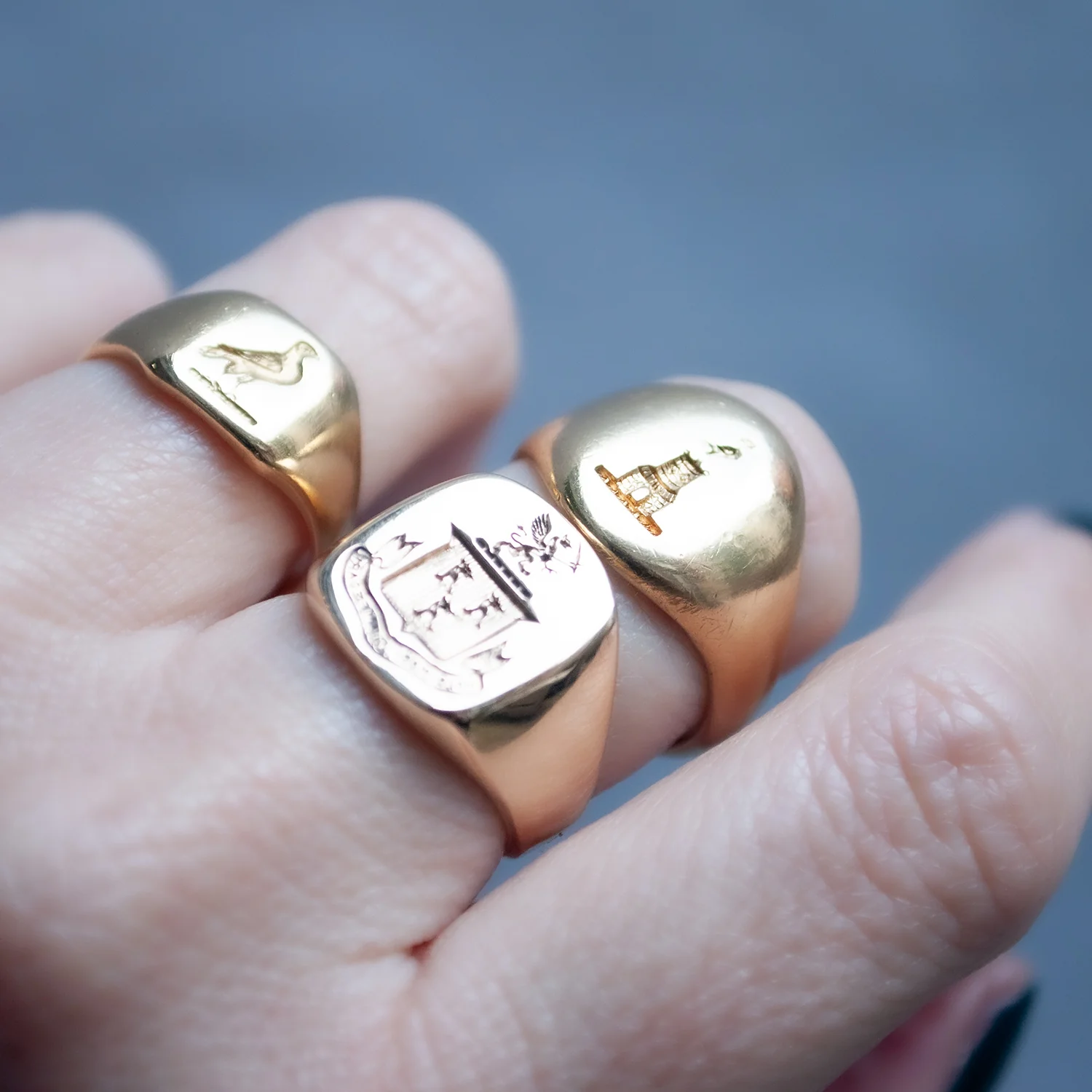 Griffin Crest Tiffany & Co Signet Ring - Image 7