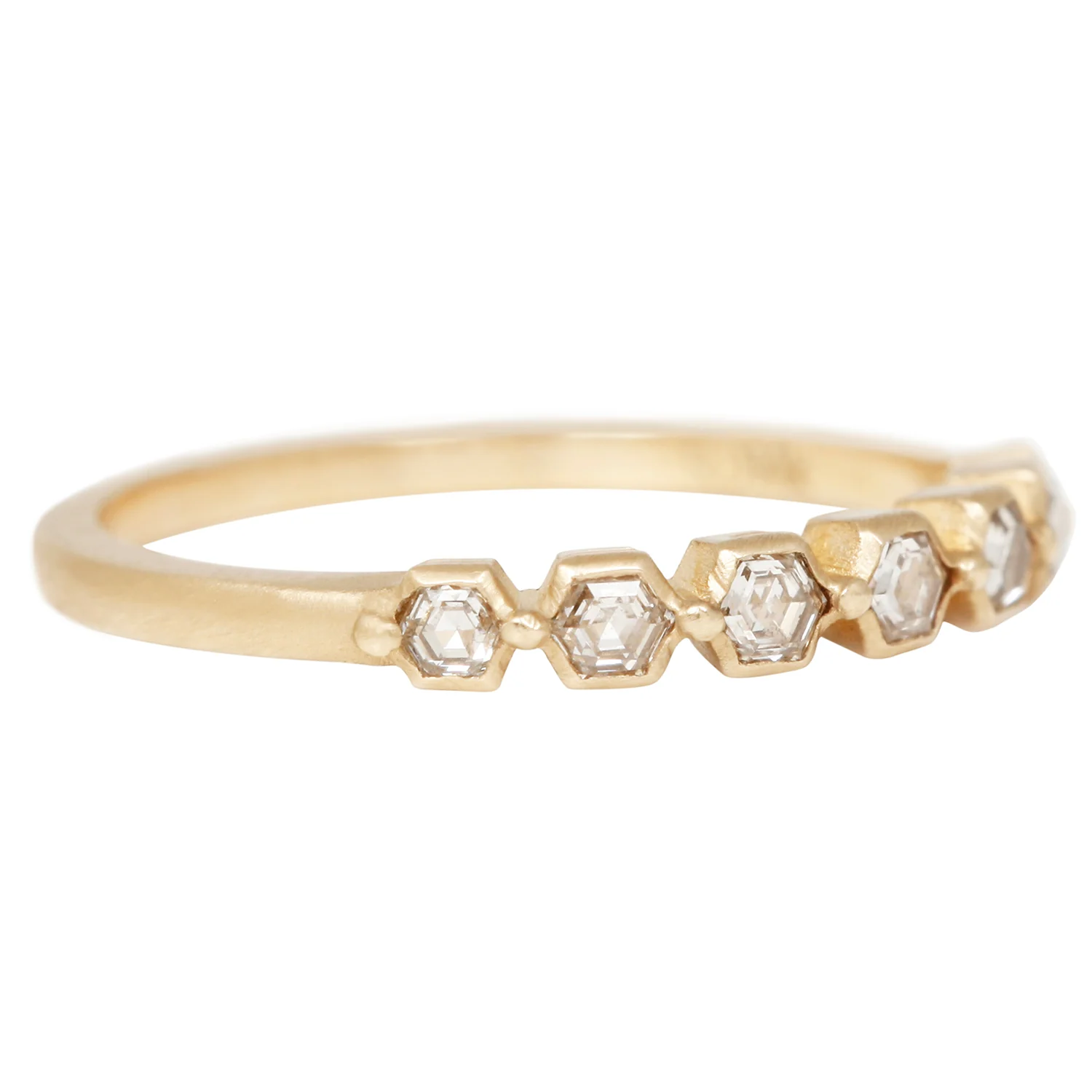 Hexagon Diamond Bead Band - Image 3