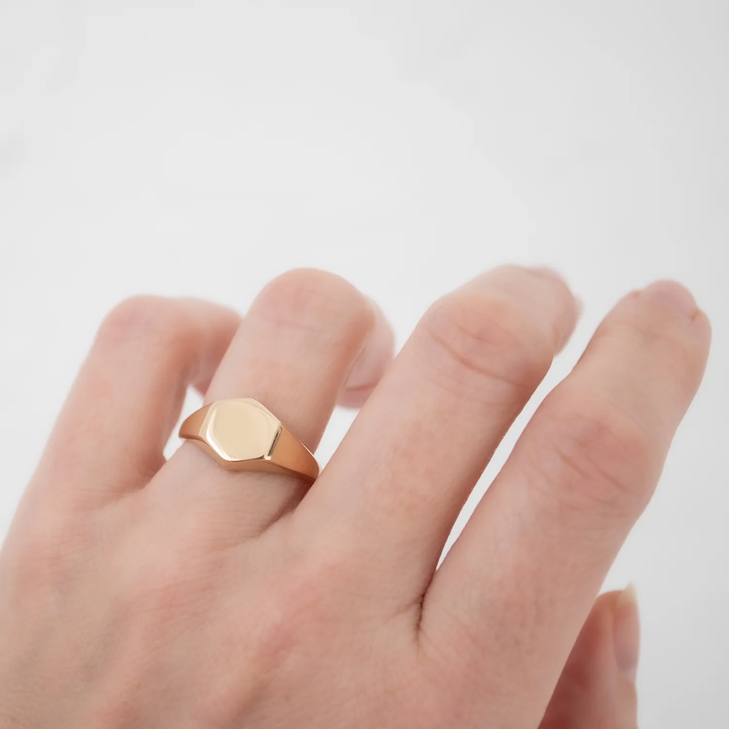 Hexagon Signet Ring - Image 2